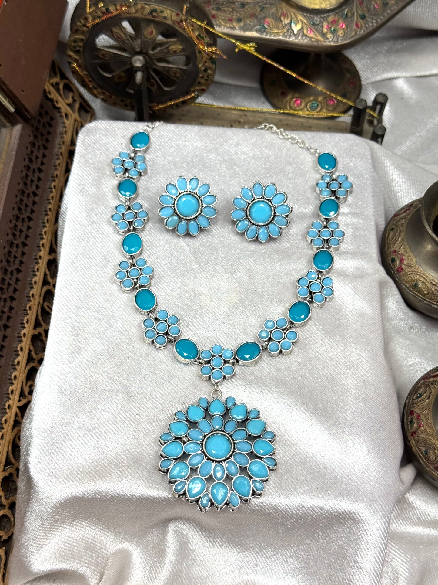 Premium Oxidised Dastan Set brass made