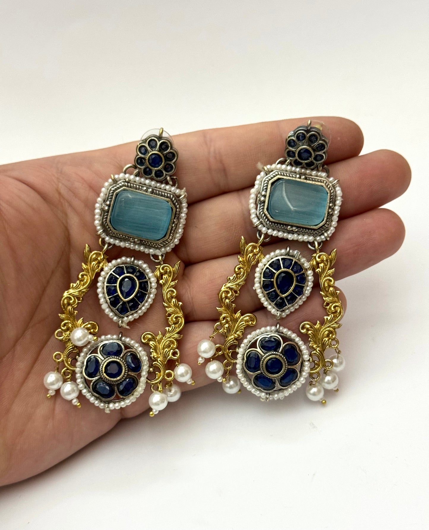 Premium Brass made Designer Oxidised Earrings