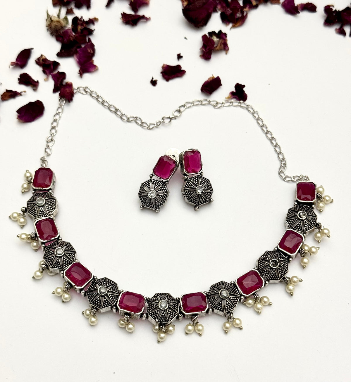 Premium oxidised Necklace set