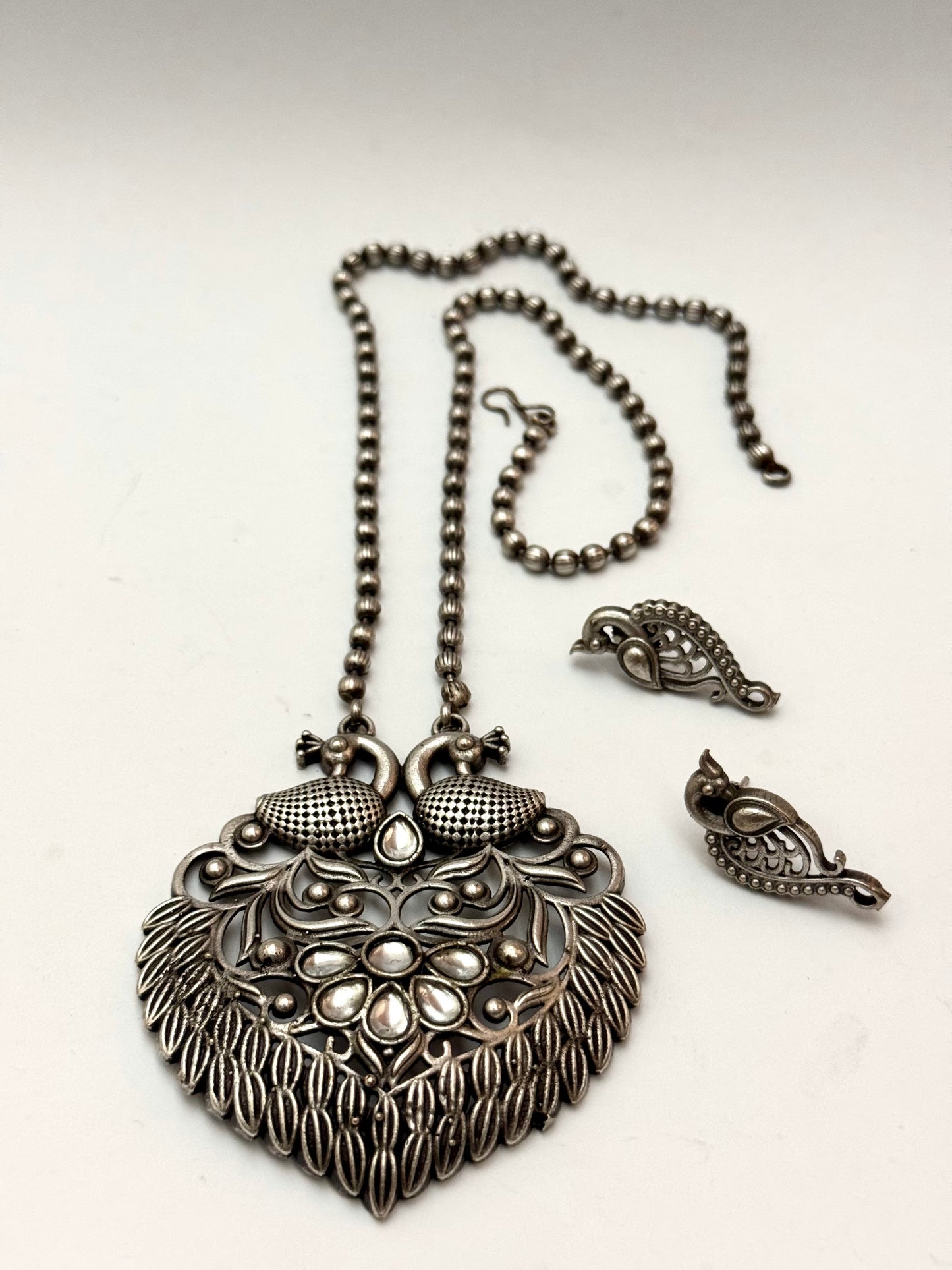 Premium oxidised Mano pendant Set