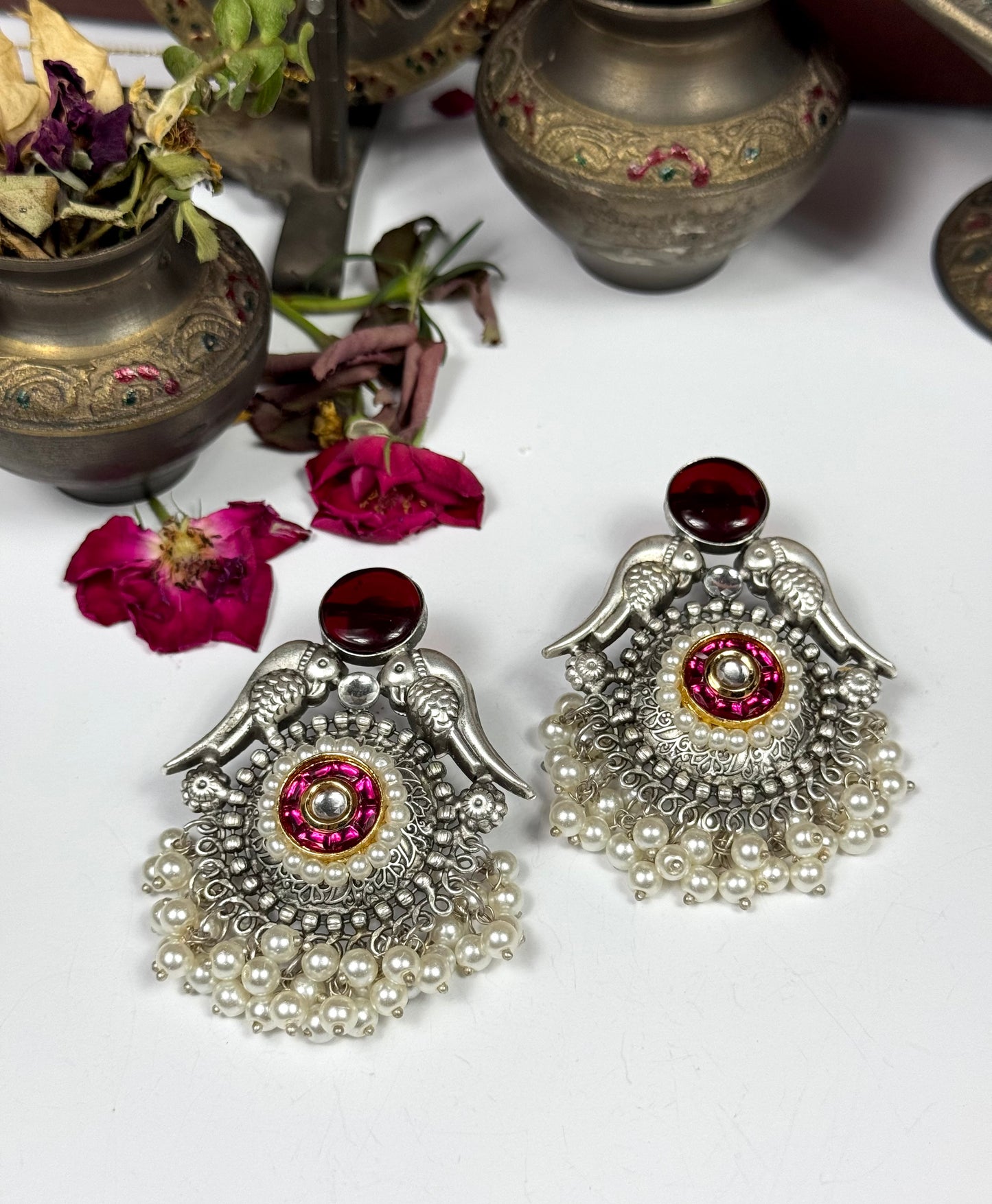 Premium Oxidised Heba Earrings