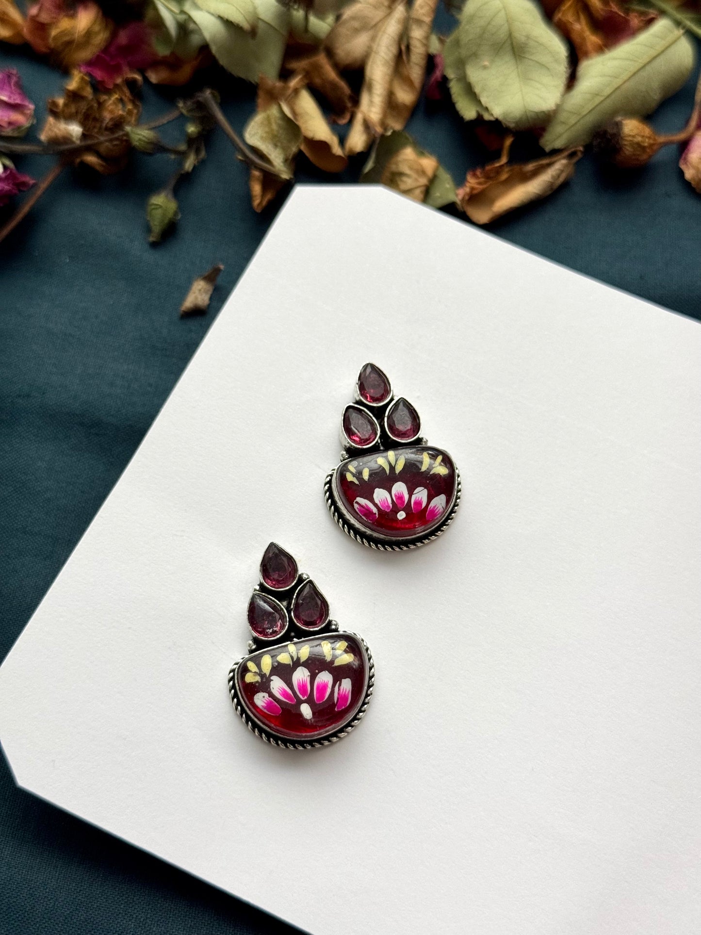 Premium brass made oxidised Earrings