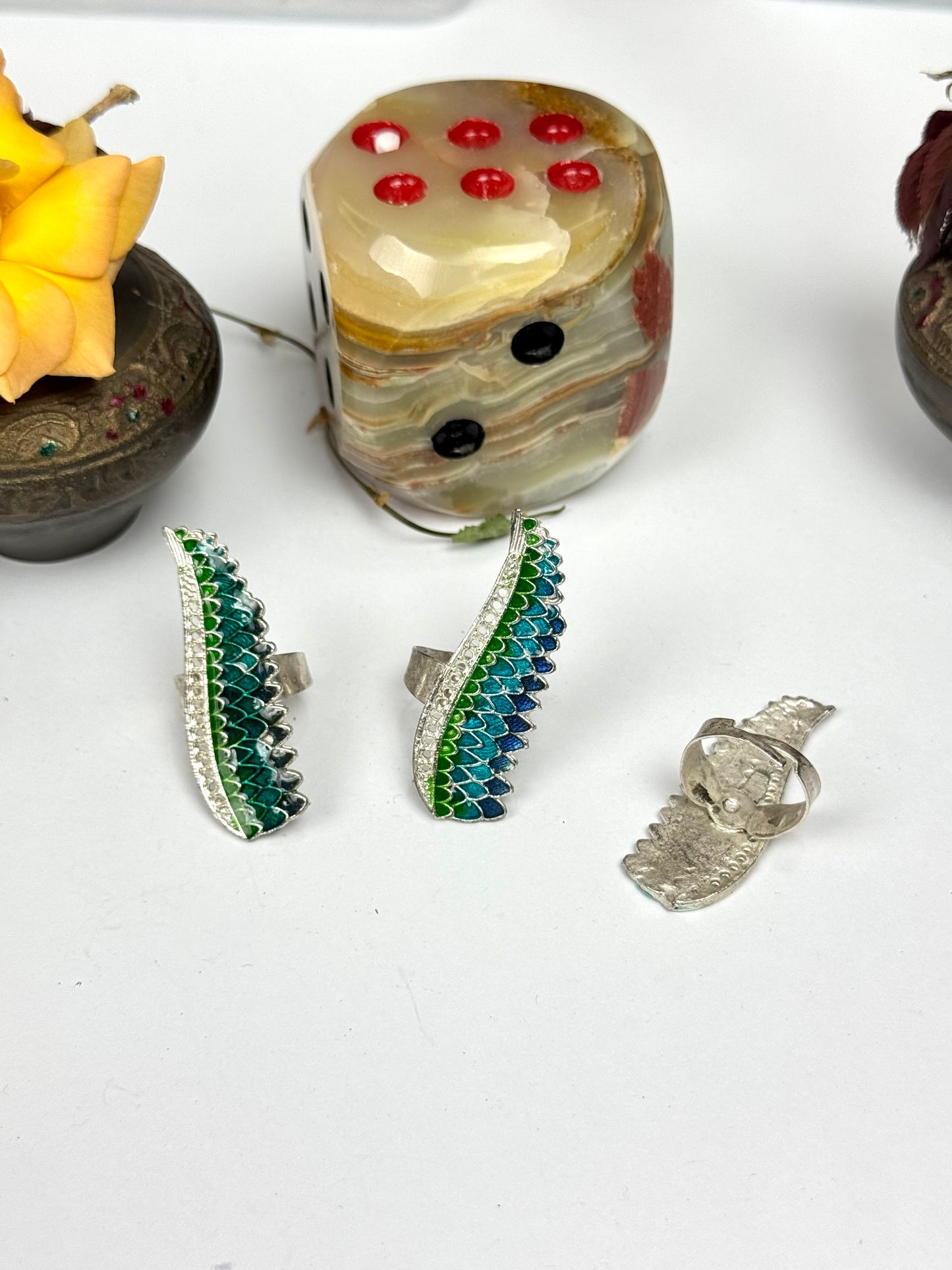 Oxidised Mina Adjustable Rings