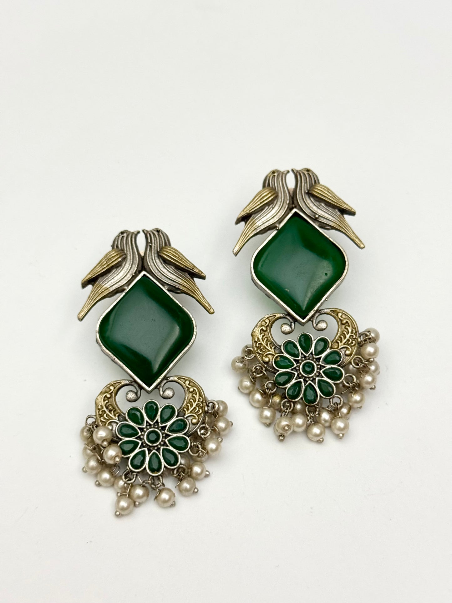 Brass Made Premium Oxidised Earrings