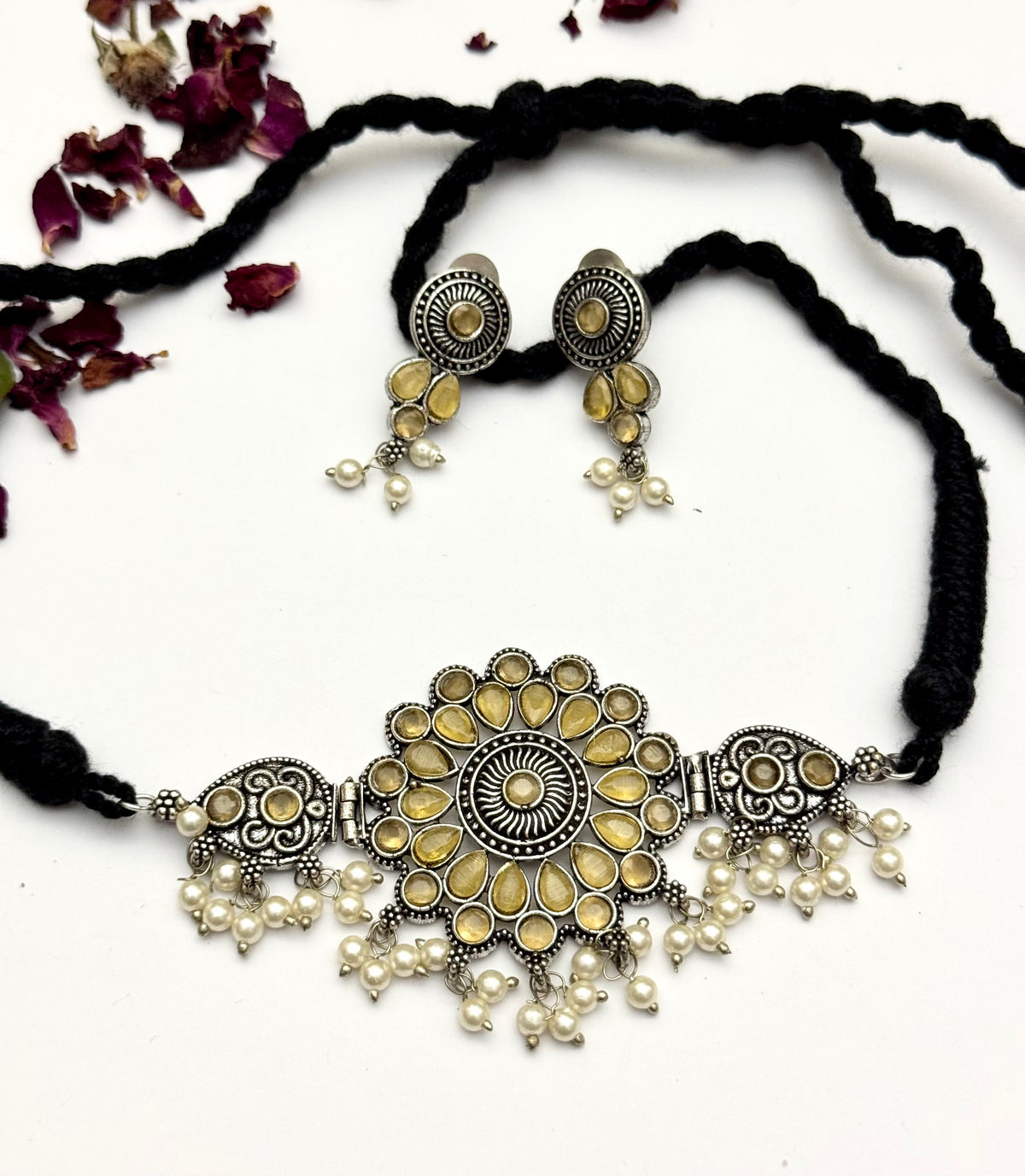 Premium oxidised Choker set