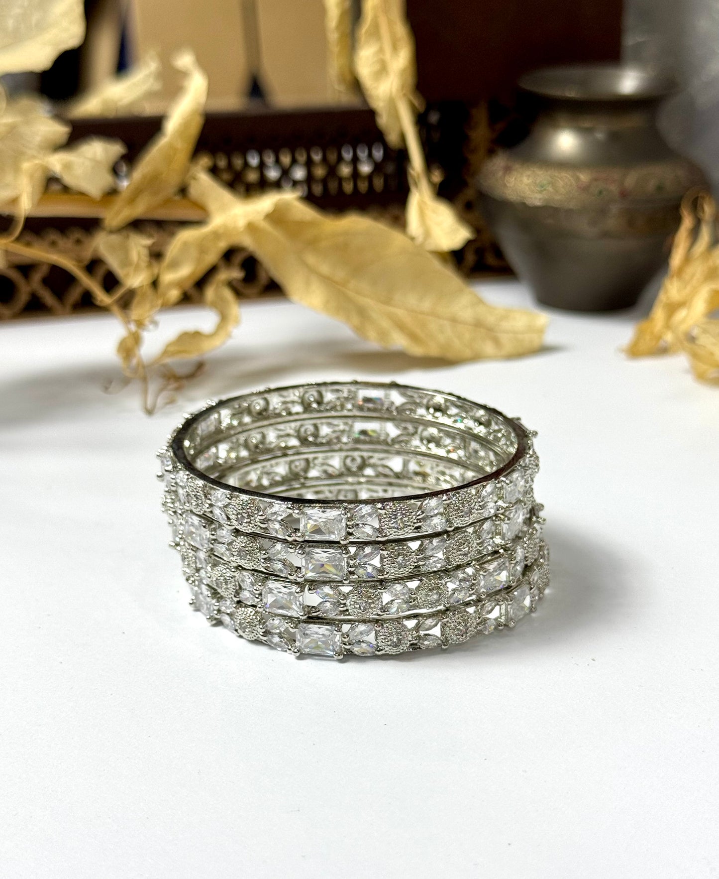 American Diamond 1 karat bangles