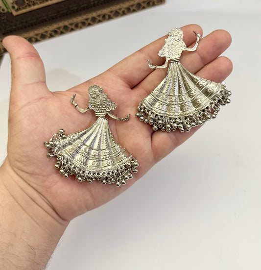 Oxidised Earring