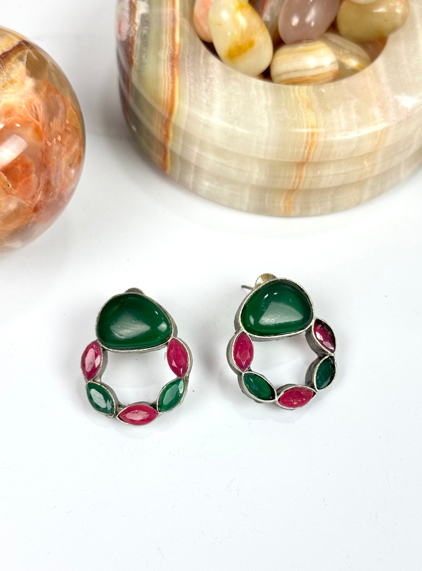 Premium Brass made Oxidised Earrings