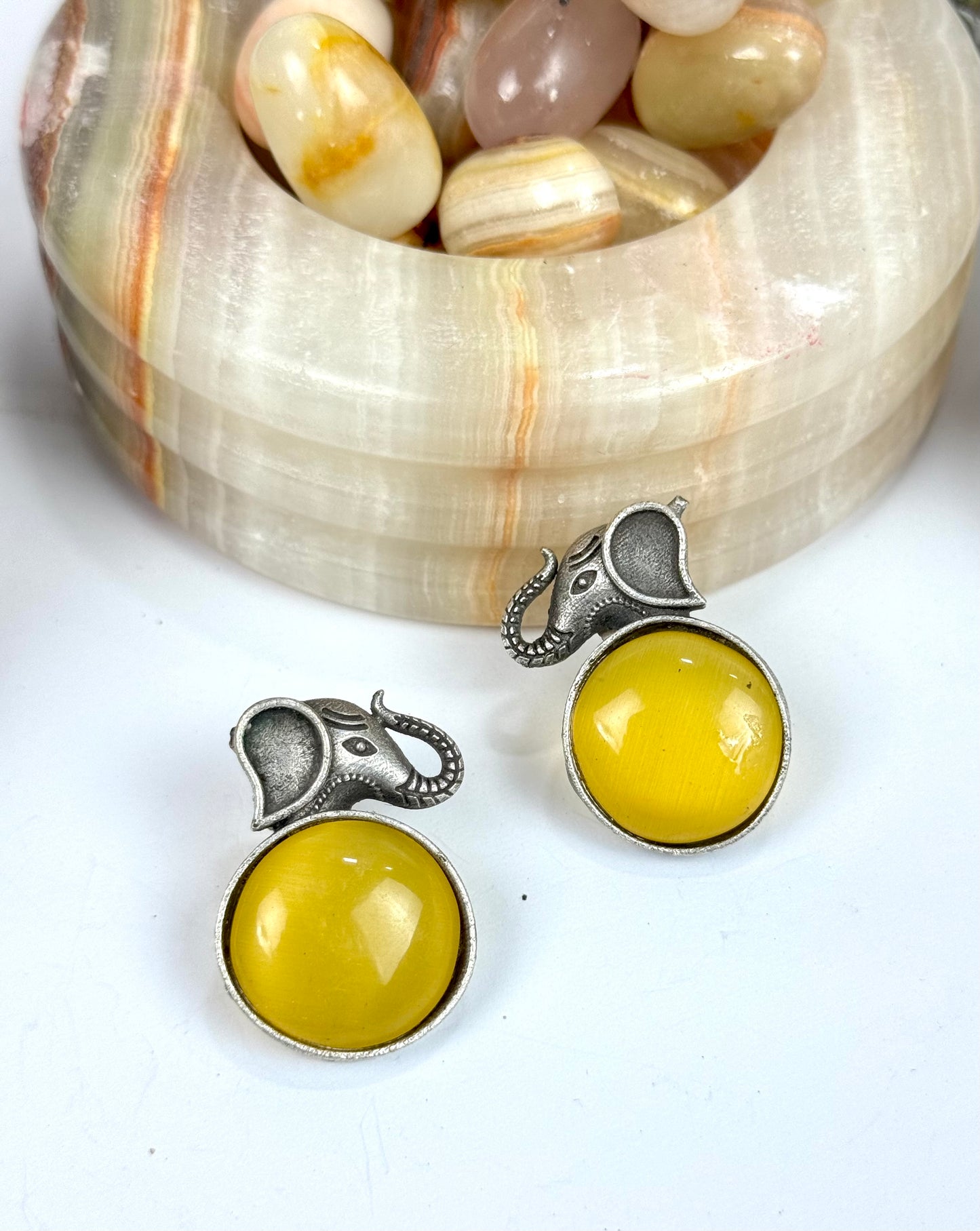 Premium Oxidised Brass Made Earrings