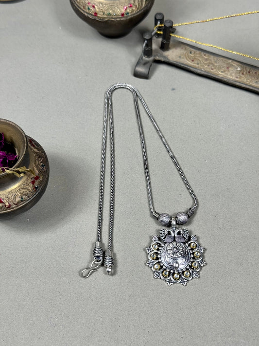 Oxidised Chiragh Pendant