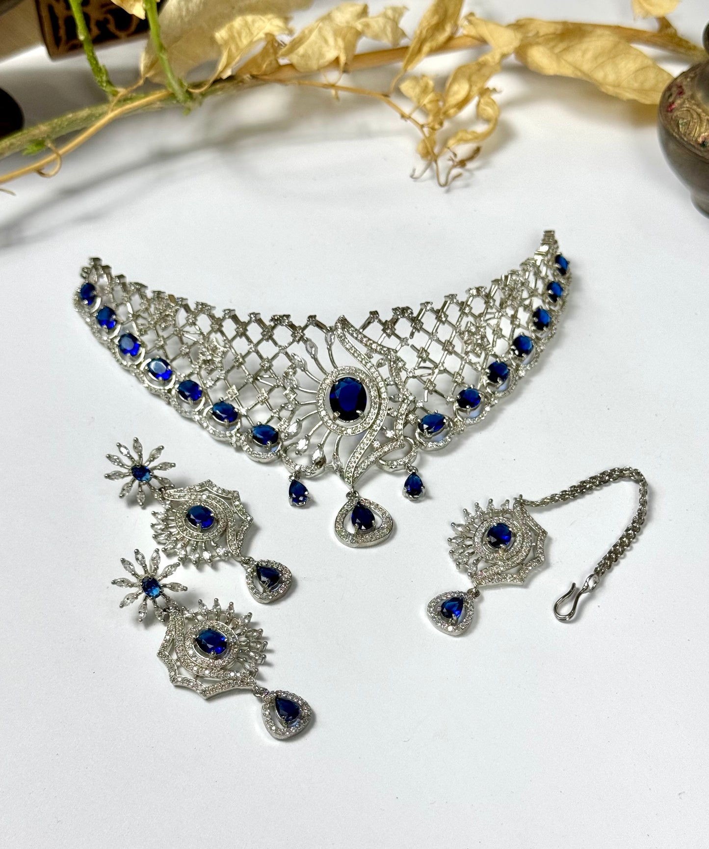 American Diamond 1 karat Choker set