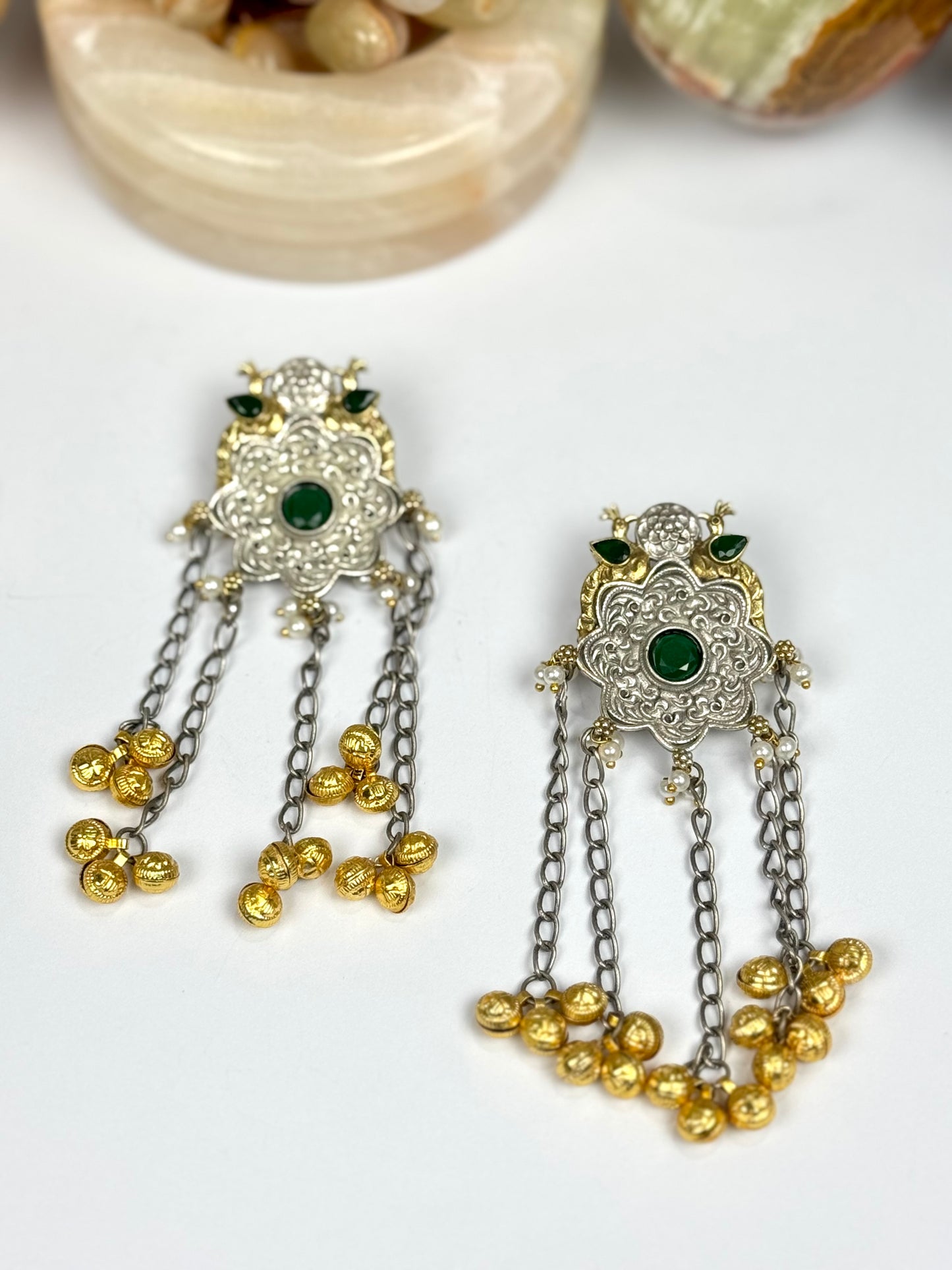 Premium Brass made oxidised Designer Earrings