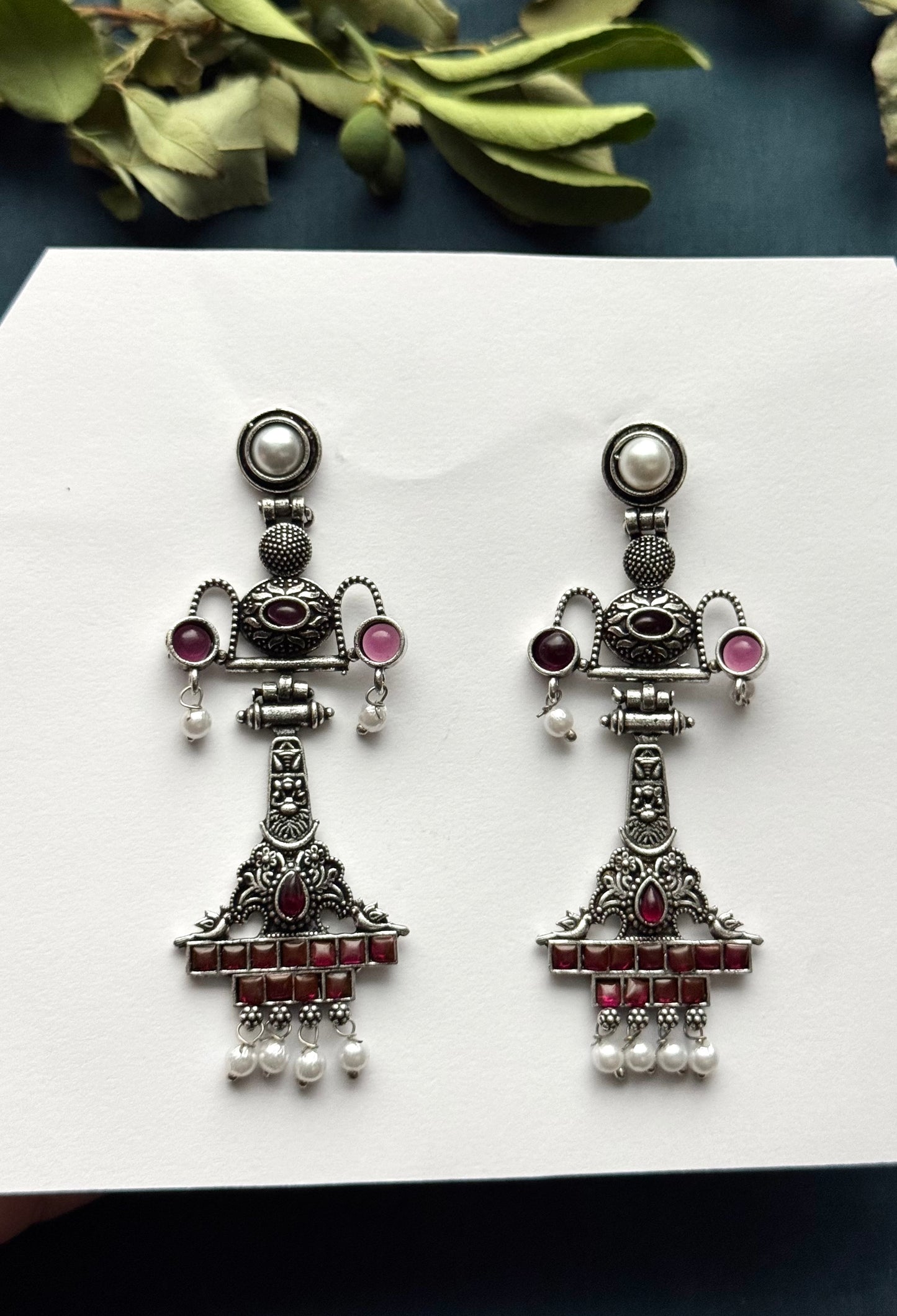 Premium Brass made Oxidised Earrings