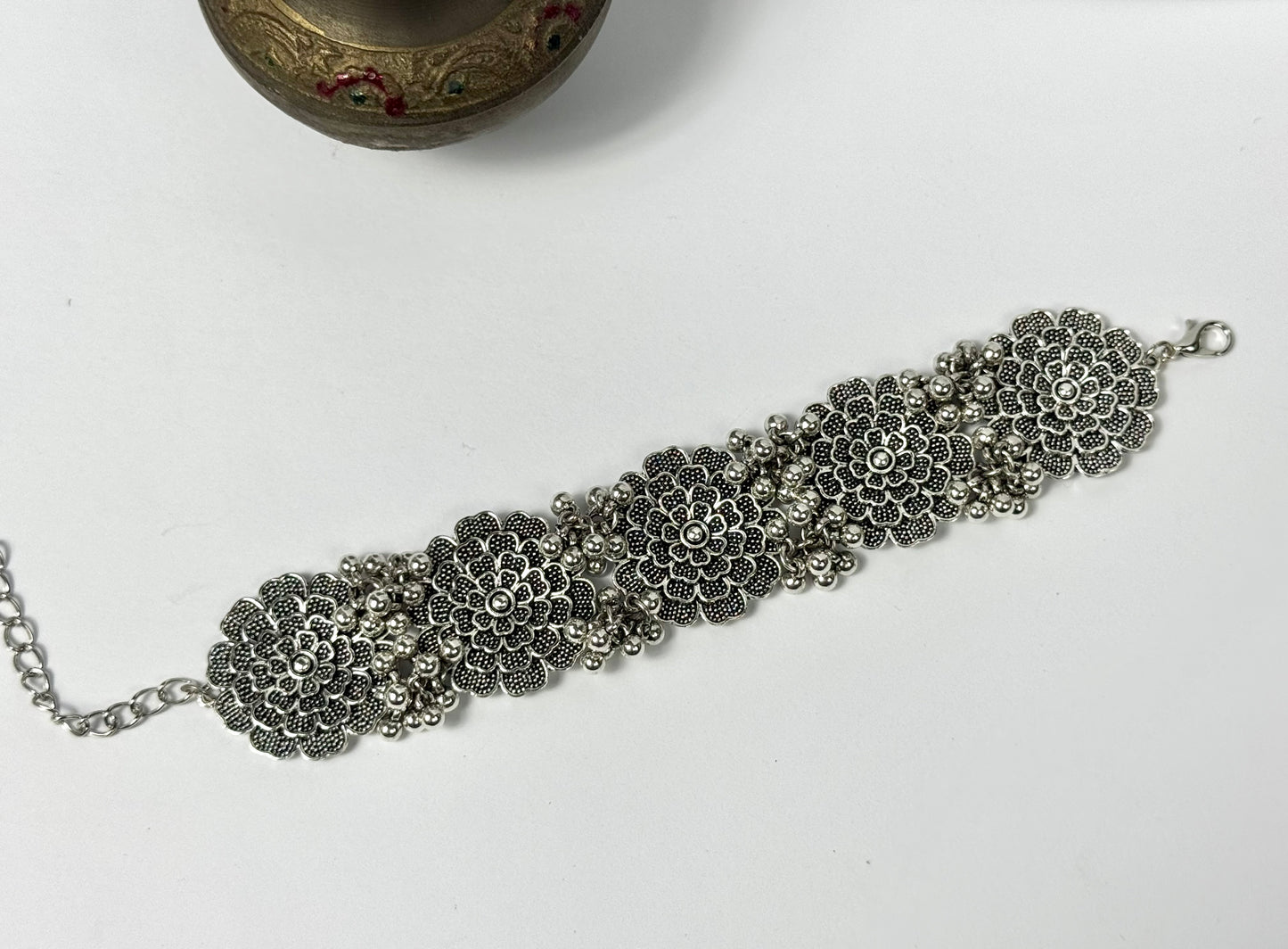 Oxidised German silver Barsaat breslet