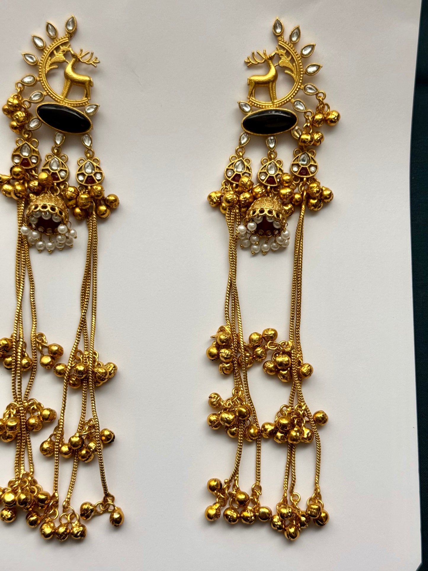 Premium oxidised Brass made kasmiri Earrings