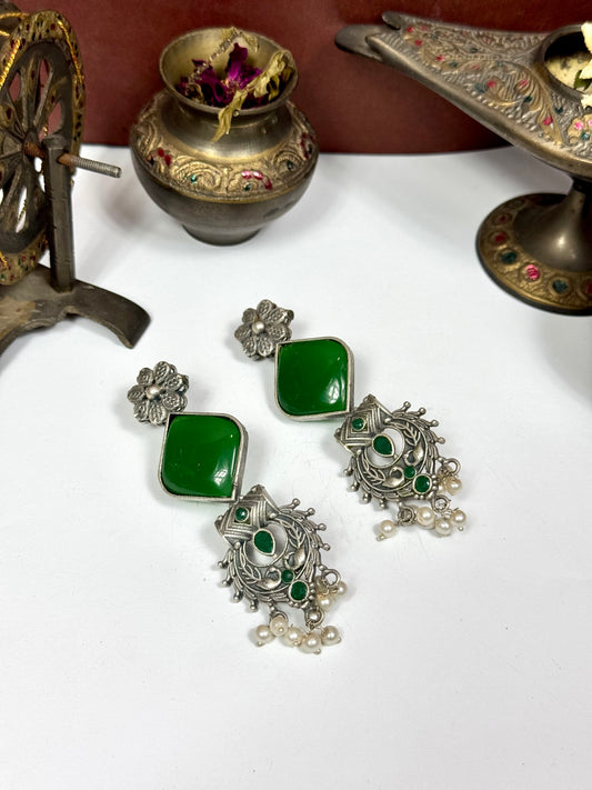 Premium Oxidised Sajal Earrings