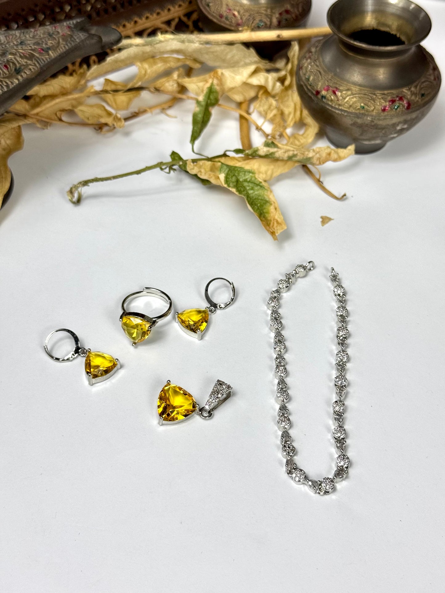 American Diamond 1 karat Necklace sets