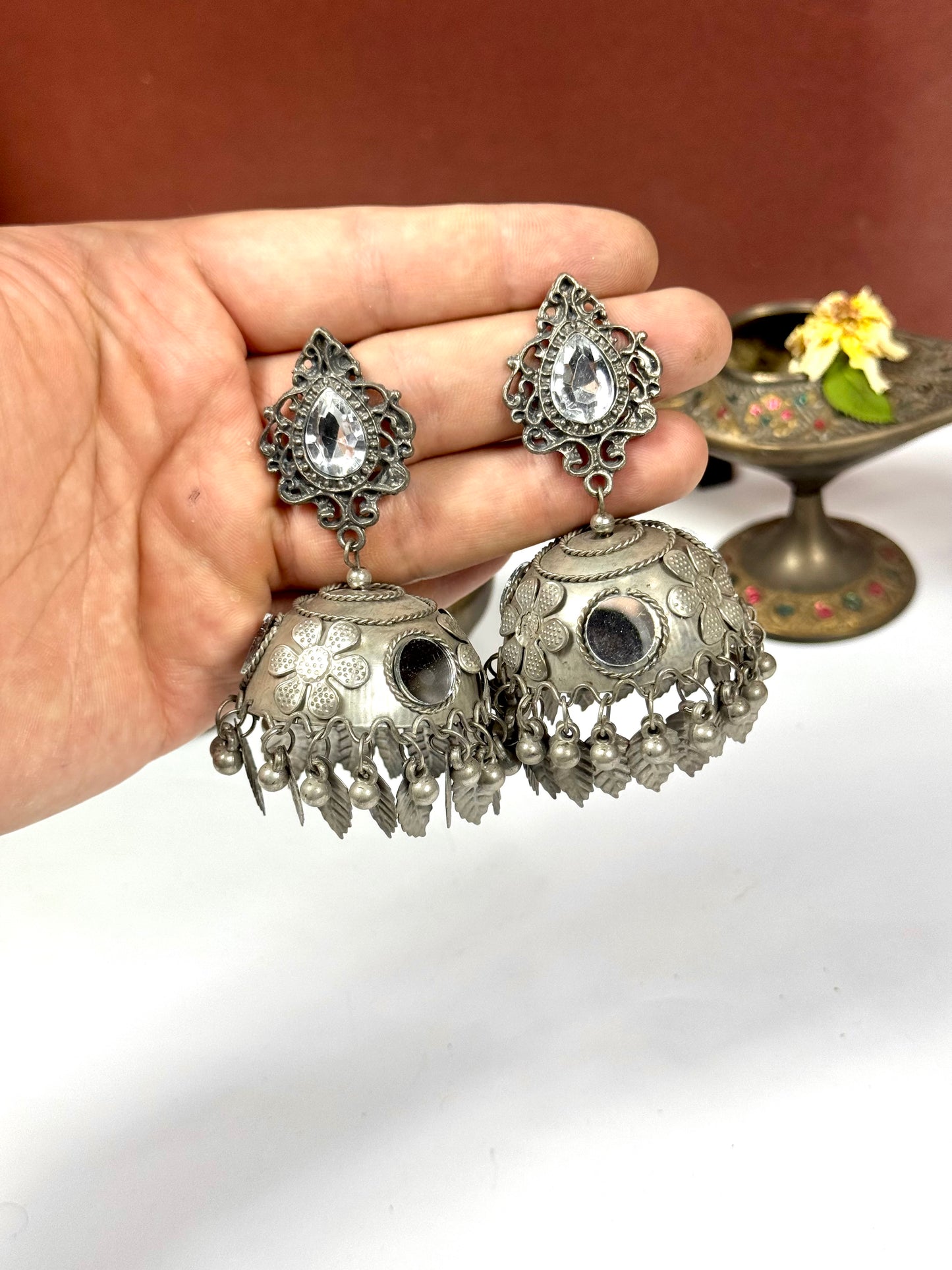 Oxidised Aliya Jhumka