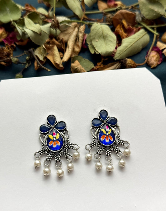 Premium oxidised Brass made Earrings