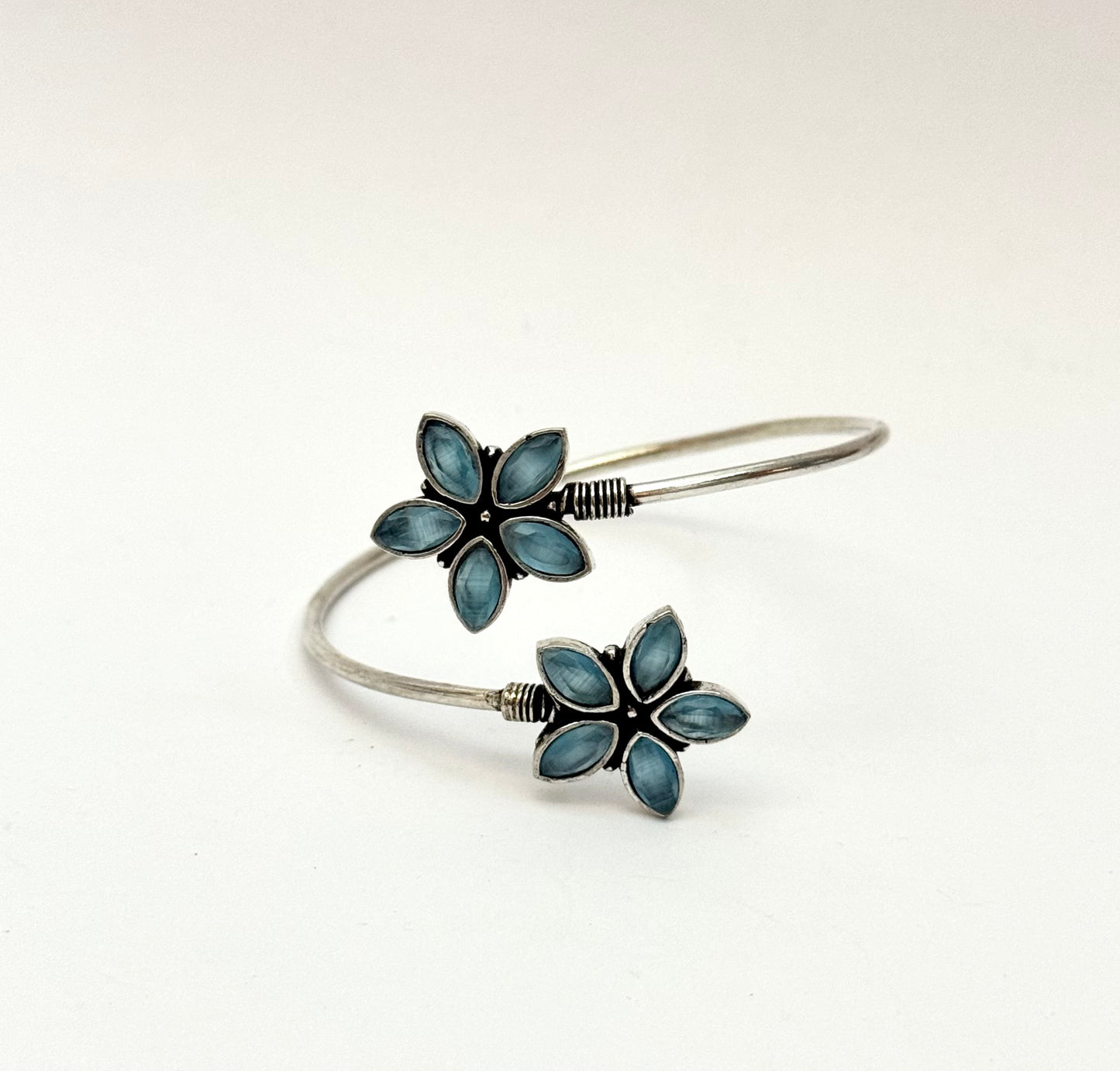 Oxidised openable Bangle