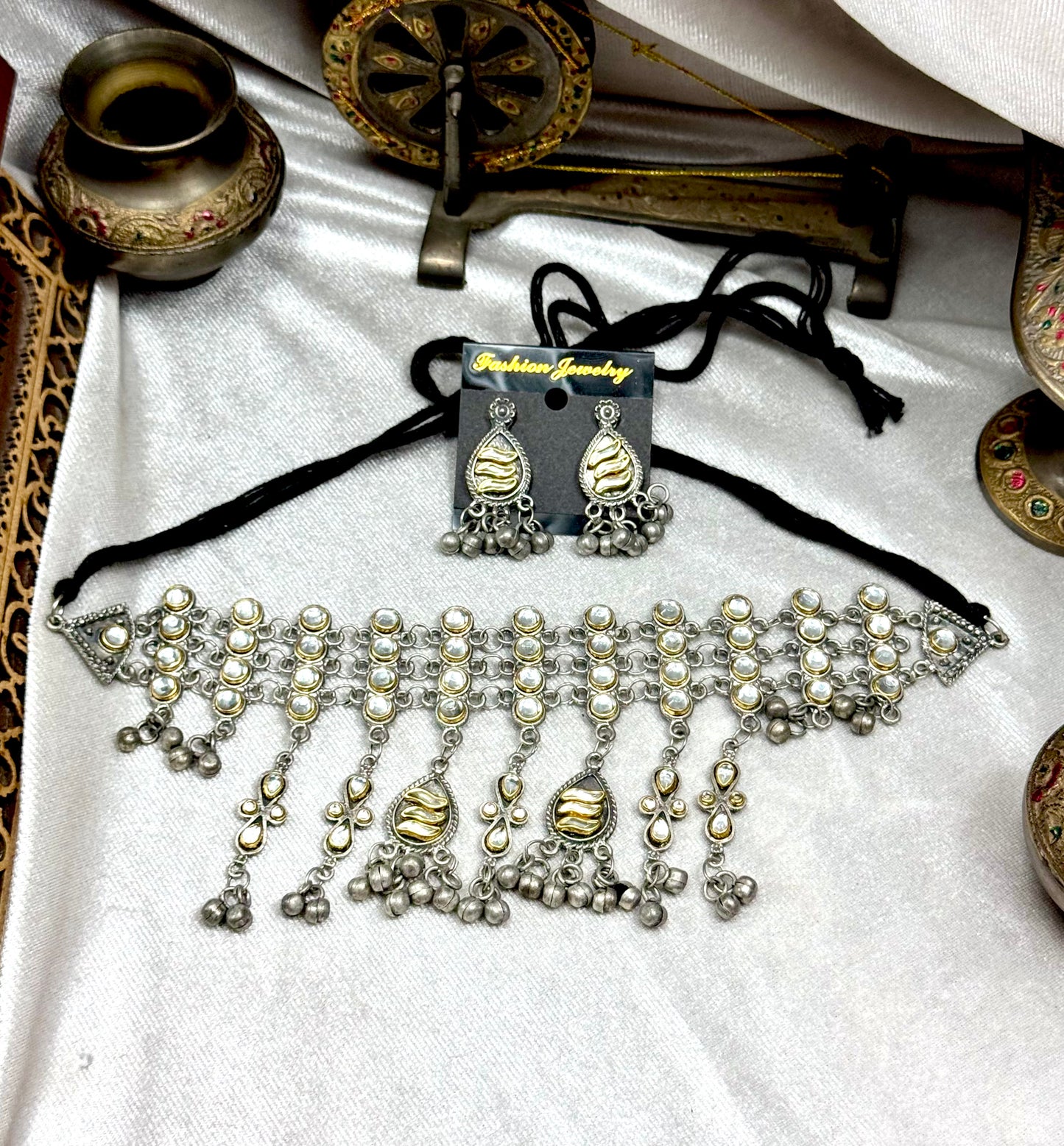 Oxidised Chameli Set