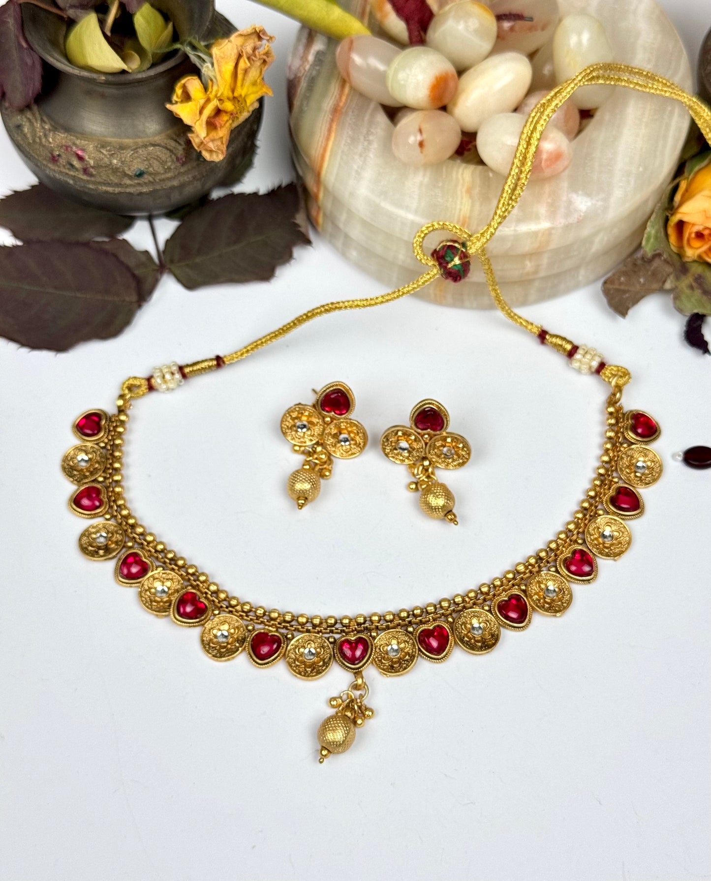 Rajwadi Shifa Necklace set