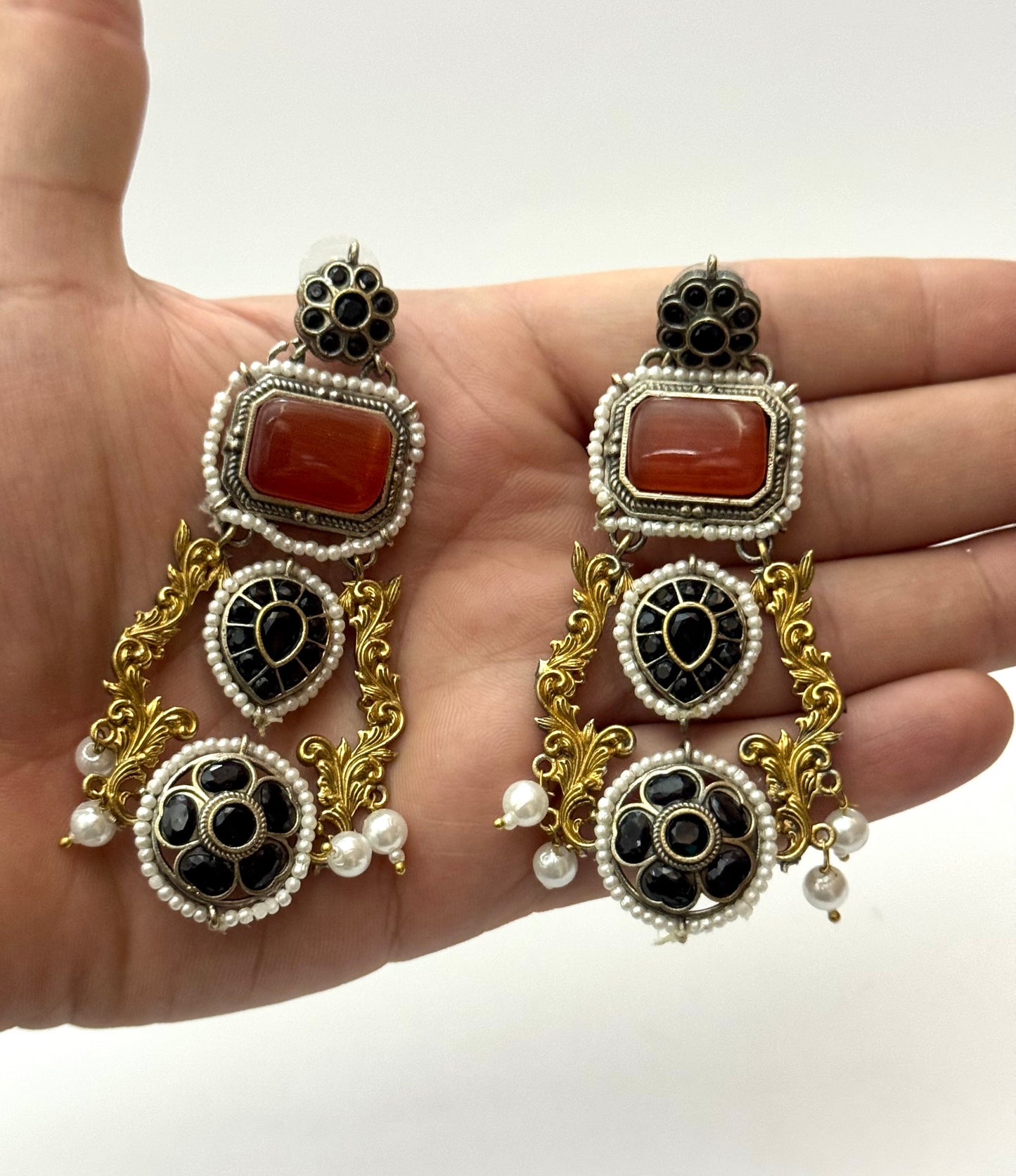 Premium Brass made Designer Oxidised Earrings