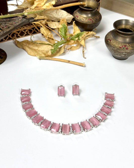 American Diamond 1 karat Necklace set