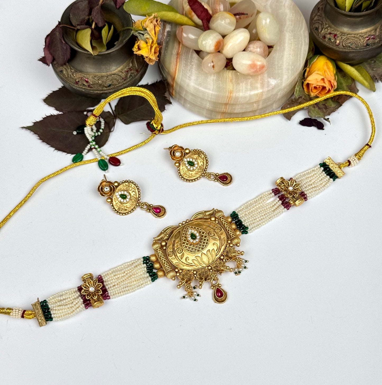 Rajwadi Designer Gulshan Choker set