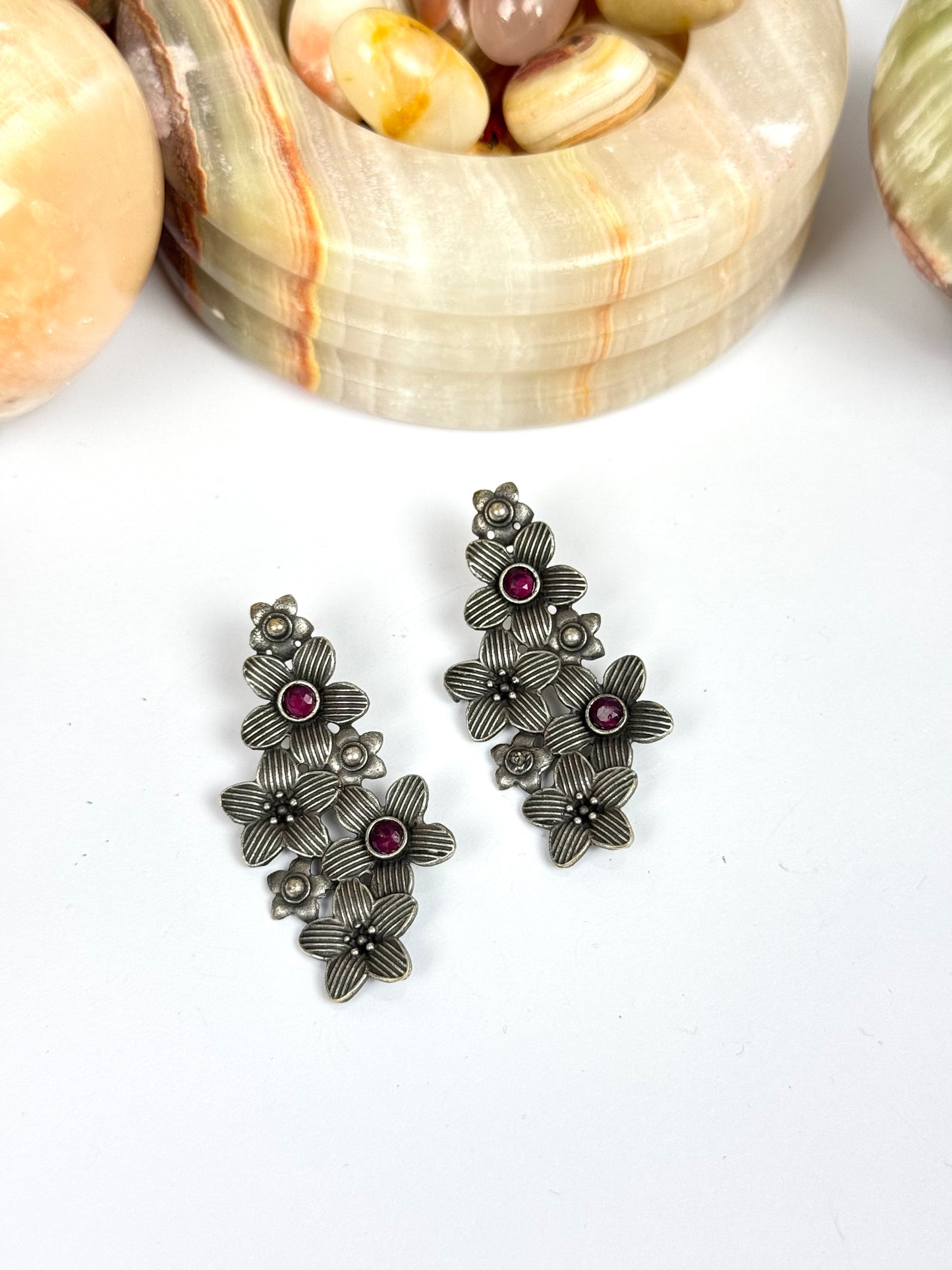 Brass made premium oxidised Earrings