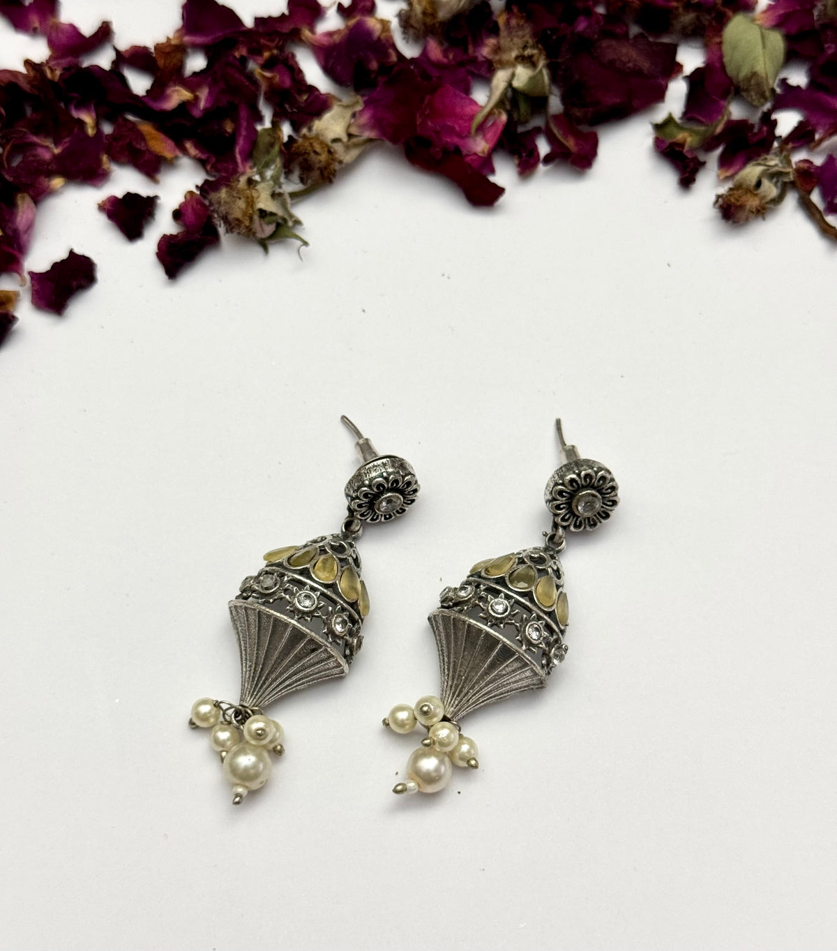 Premium oxidised Brass made Earrings