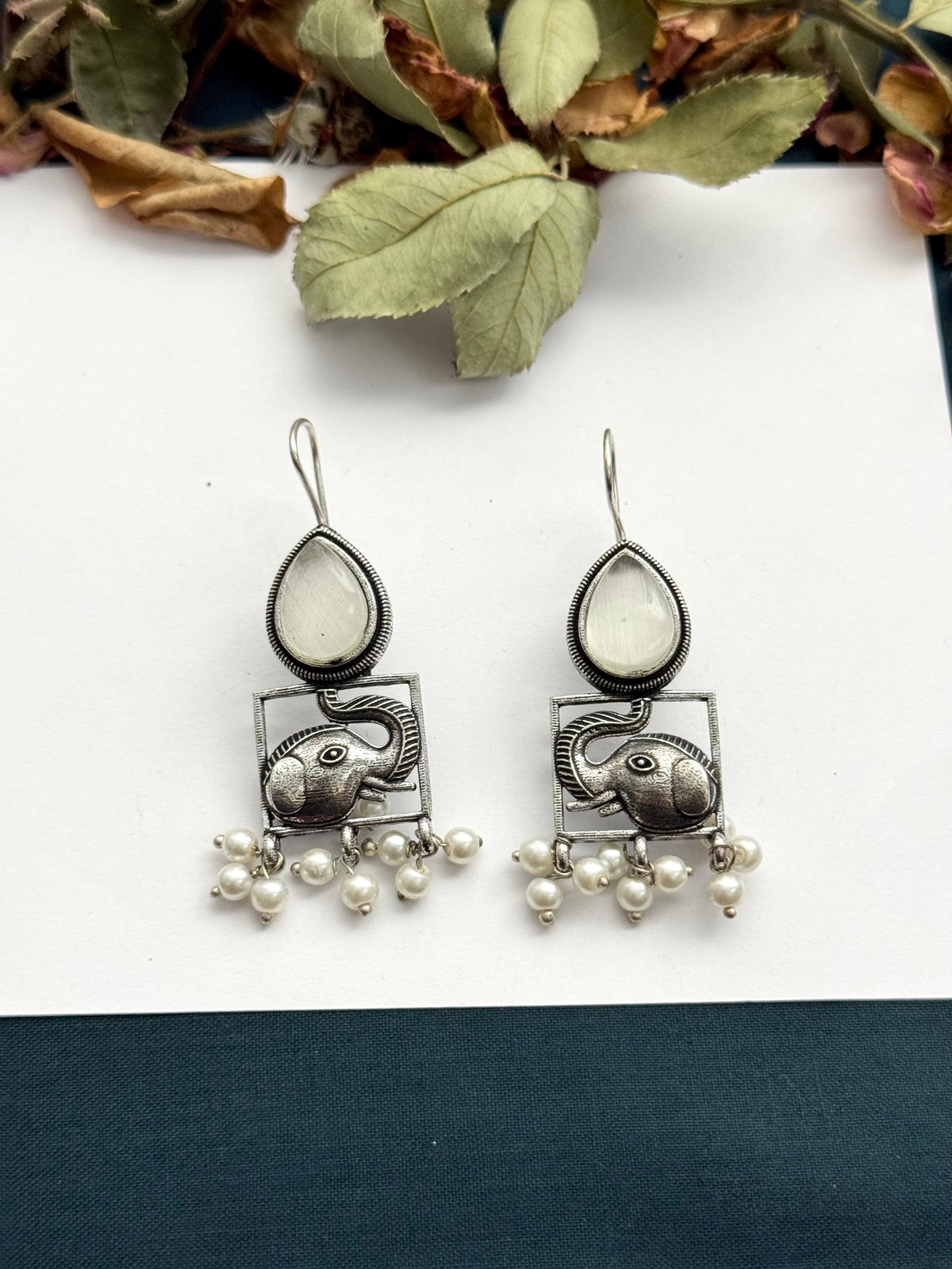 Premium brass made Oxidised Earrings