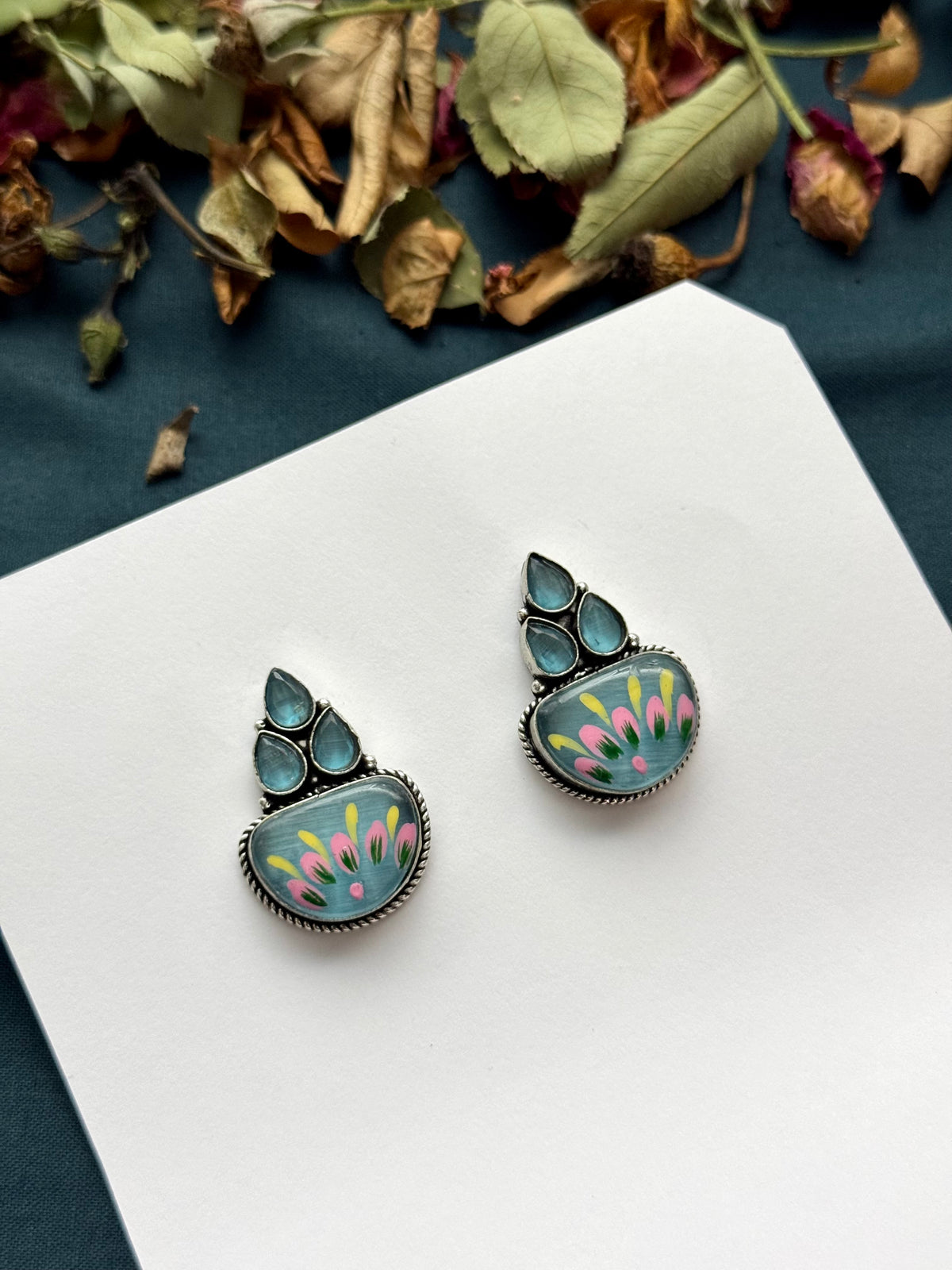 Premium brass made oxidised Earrings