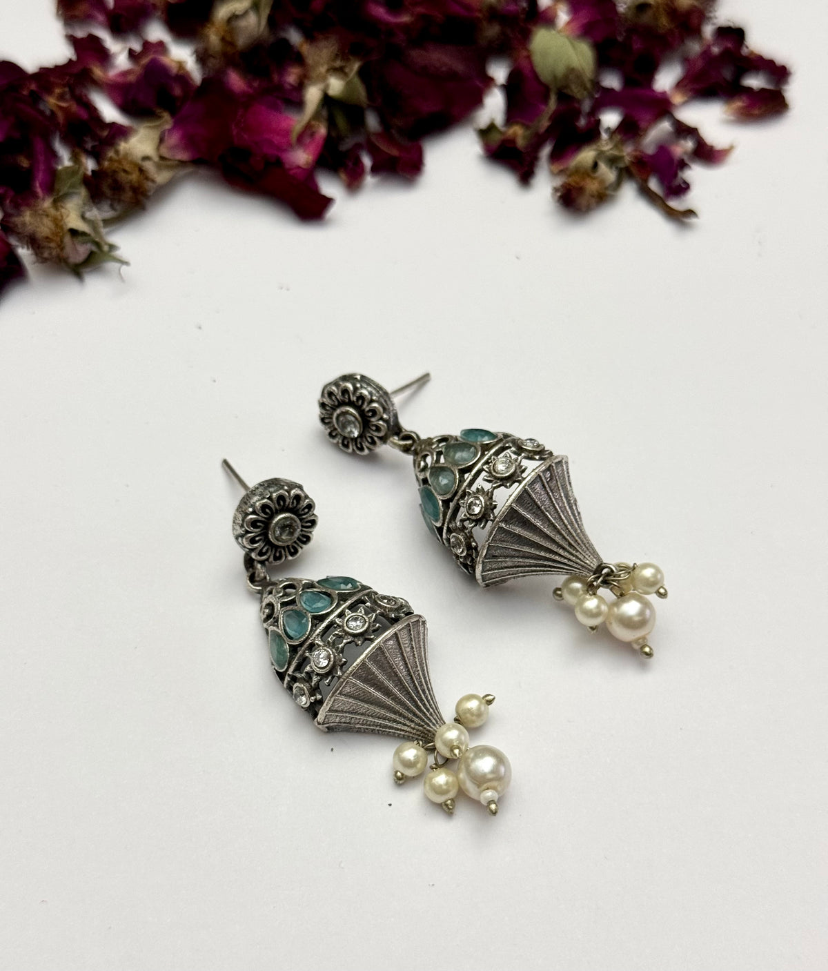 Premium oxidised Brass made Earrings