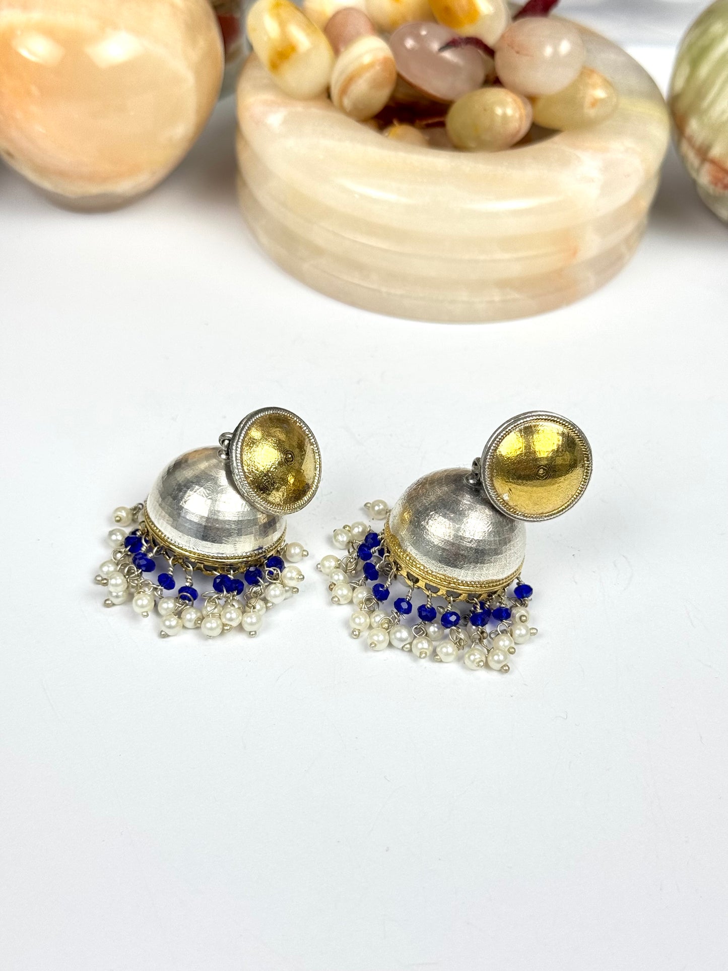 Premium Oxidised Brass made jhumkas