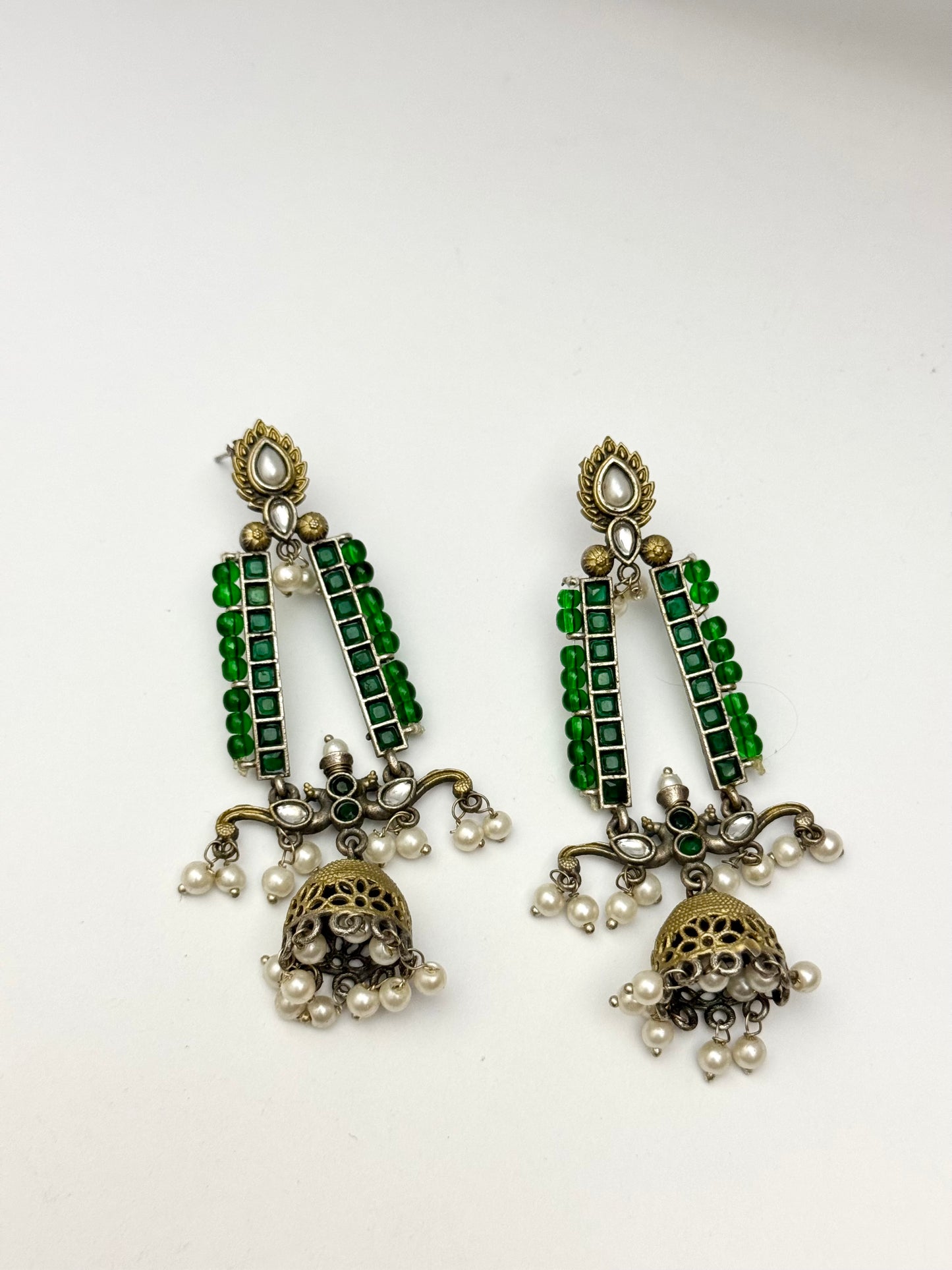 Premium Brass made Oxidised Jhumka