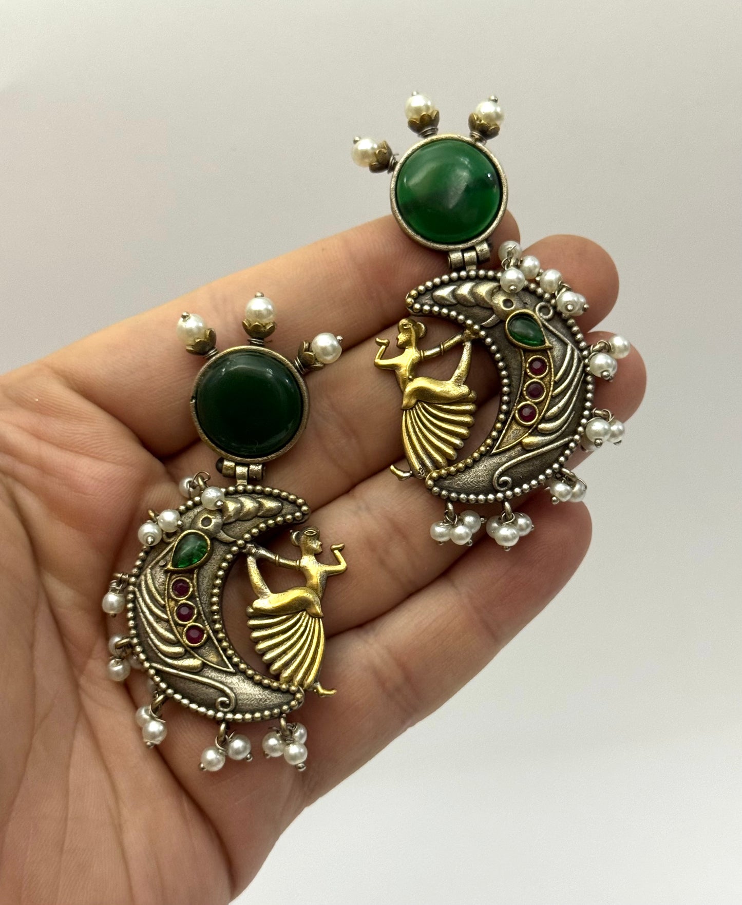 Premium Oxidised Eliana Earrings