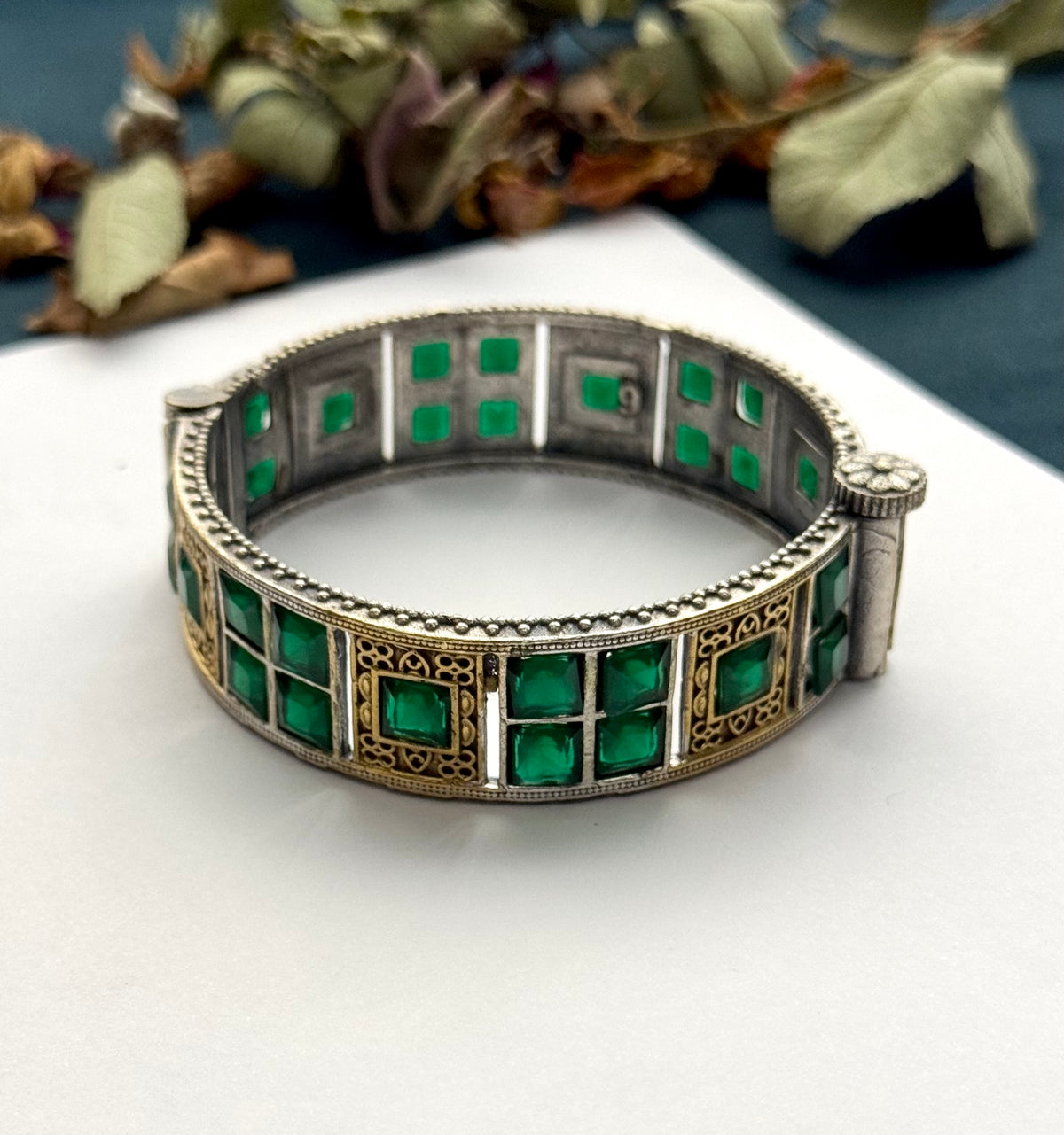 Premium brass made oxidised openable Bangles ( size standard 2.6)