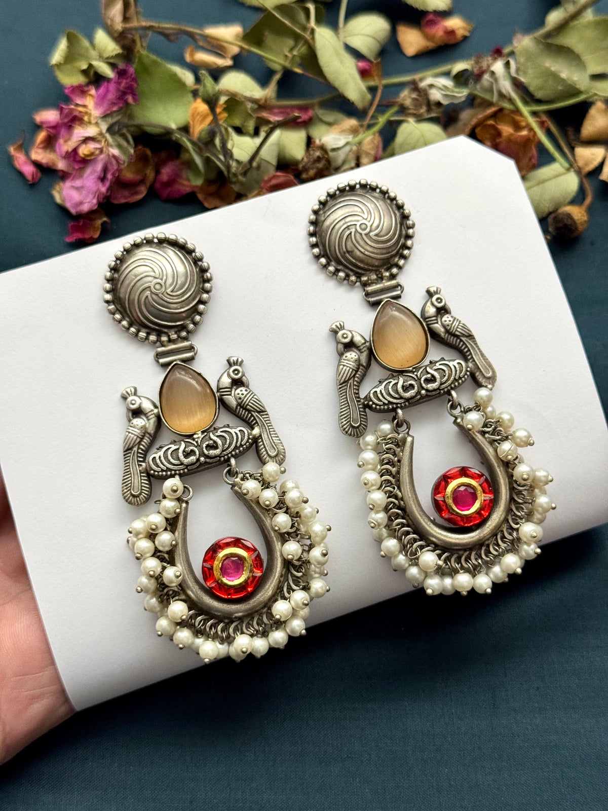 Premium Oxidised Layla Earrings