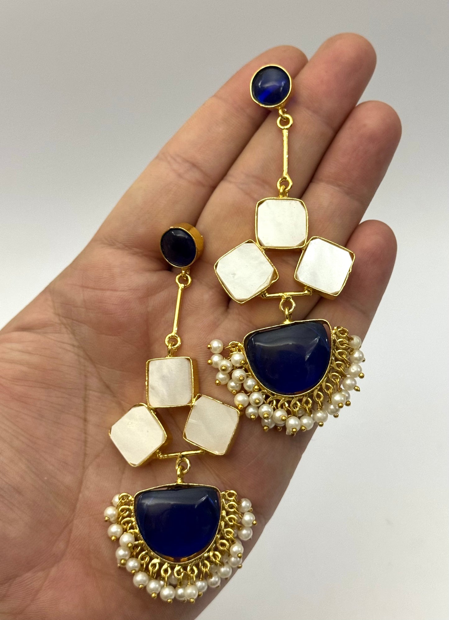 Brass made premium oxidised Earrings
