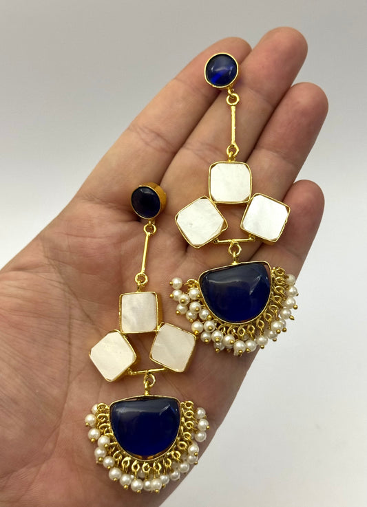 Brass made premium oxidised Earrings