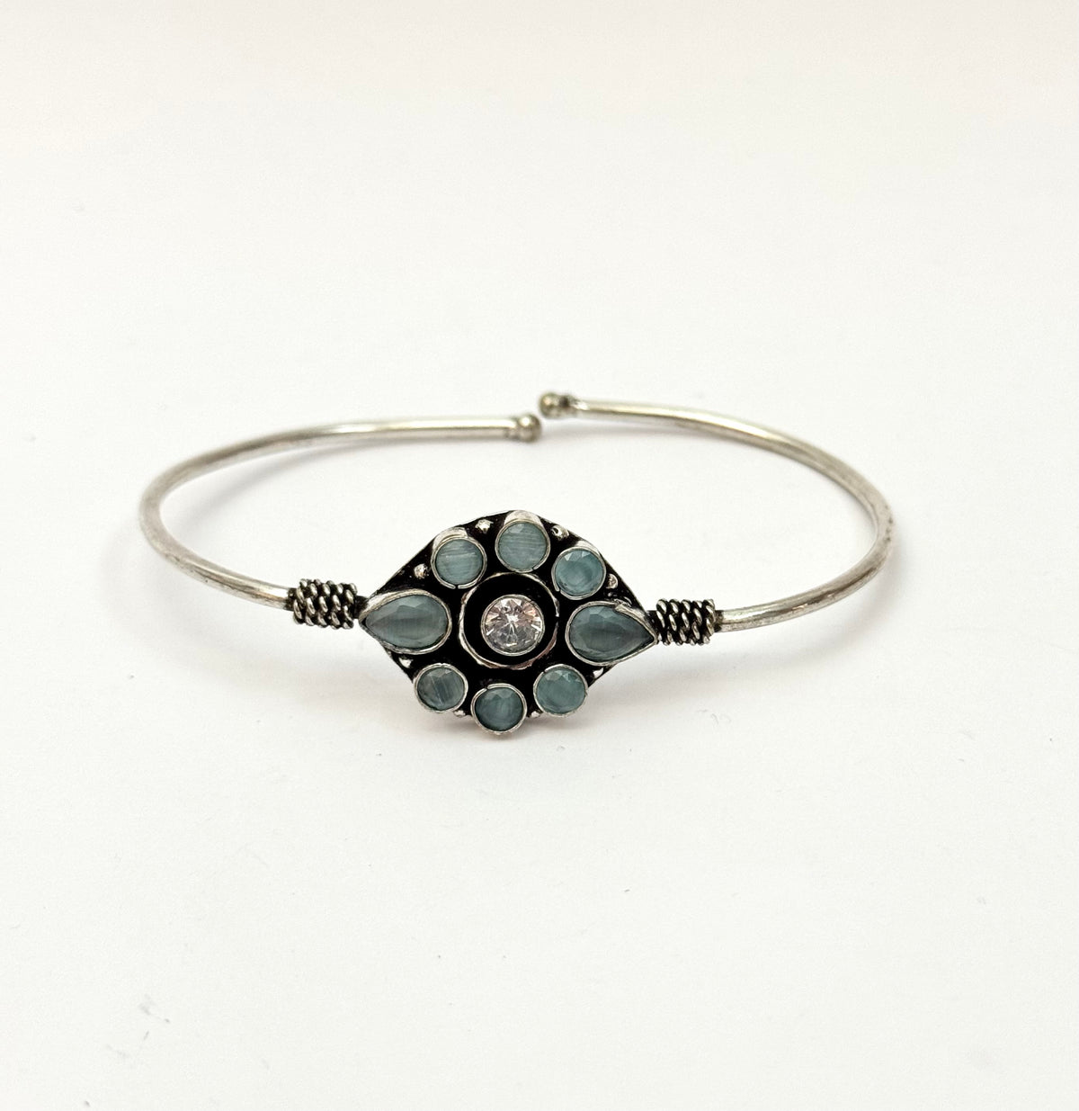Oxidised openable Bangle