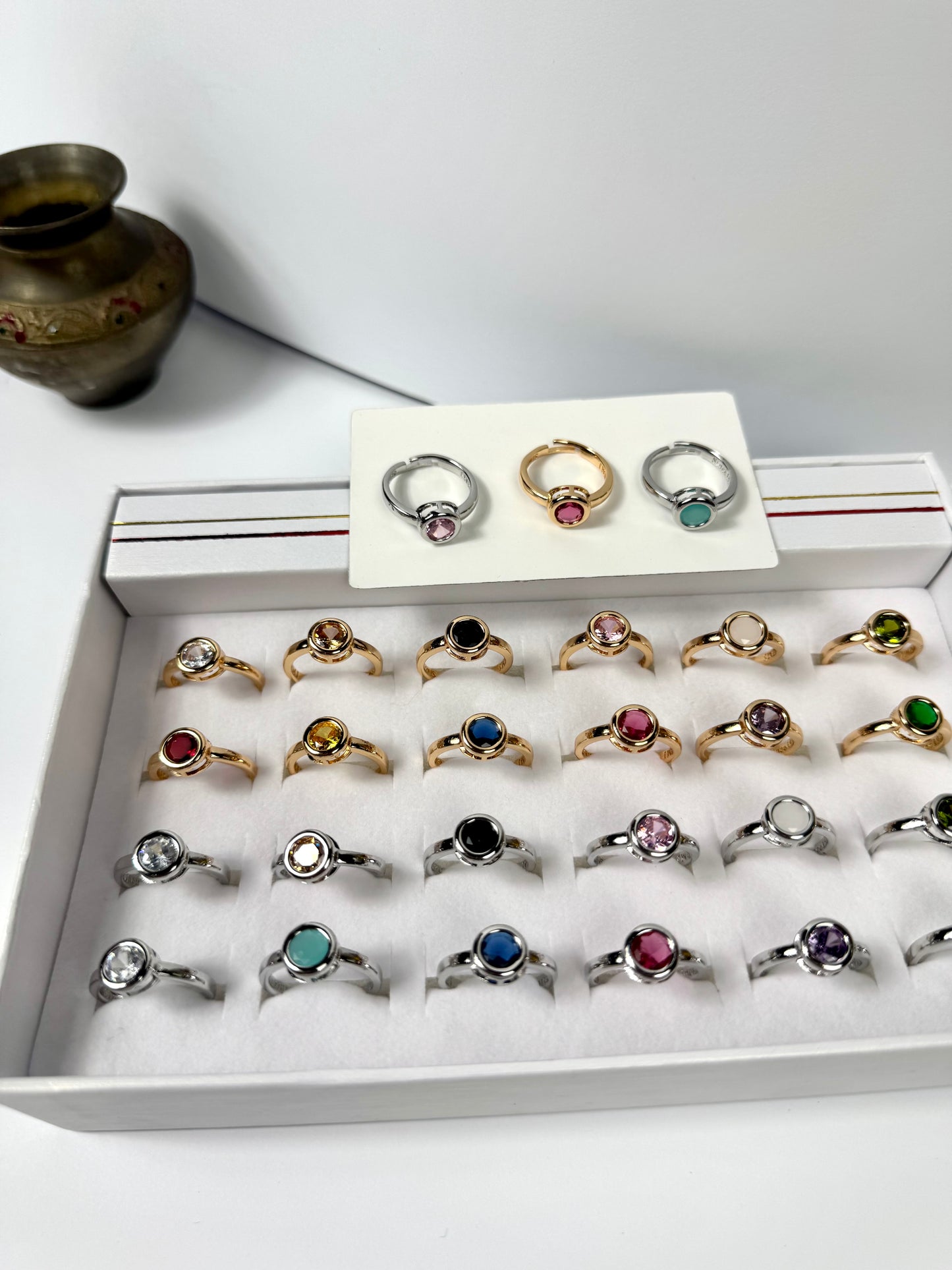 Single stone classy Adjustable Rings