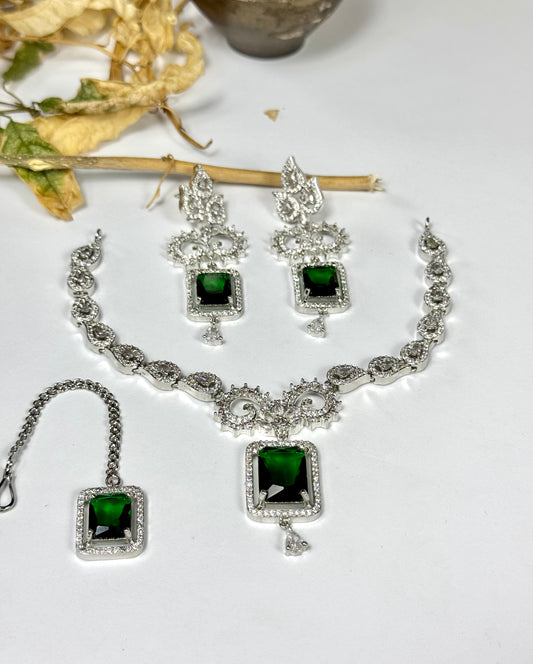 American Diamond 1 karat Necklace set