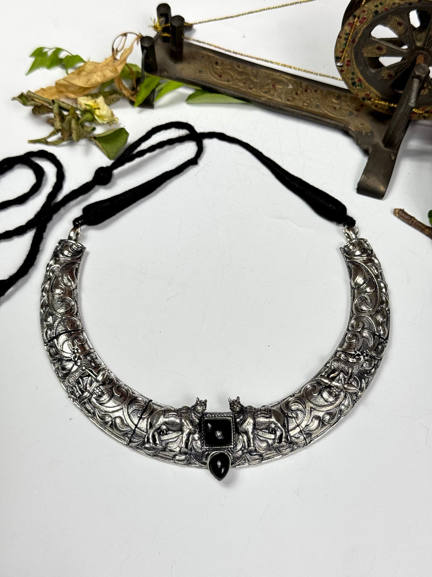 Premium Oxidised Taj Necklace