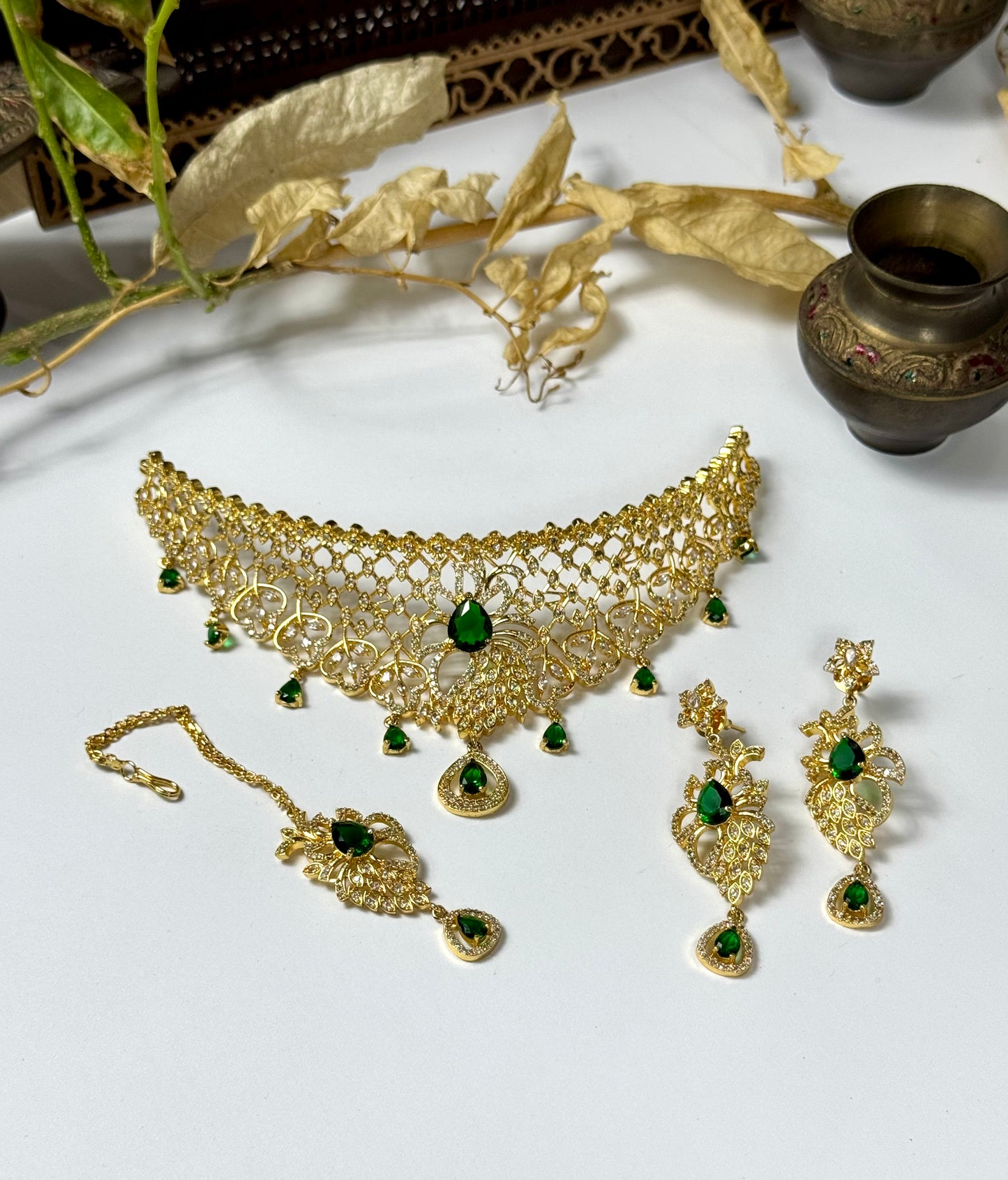 American Diamond 1 karat Choker set