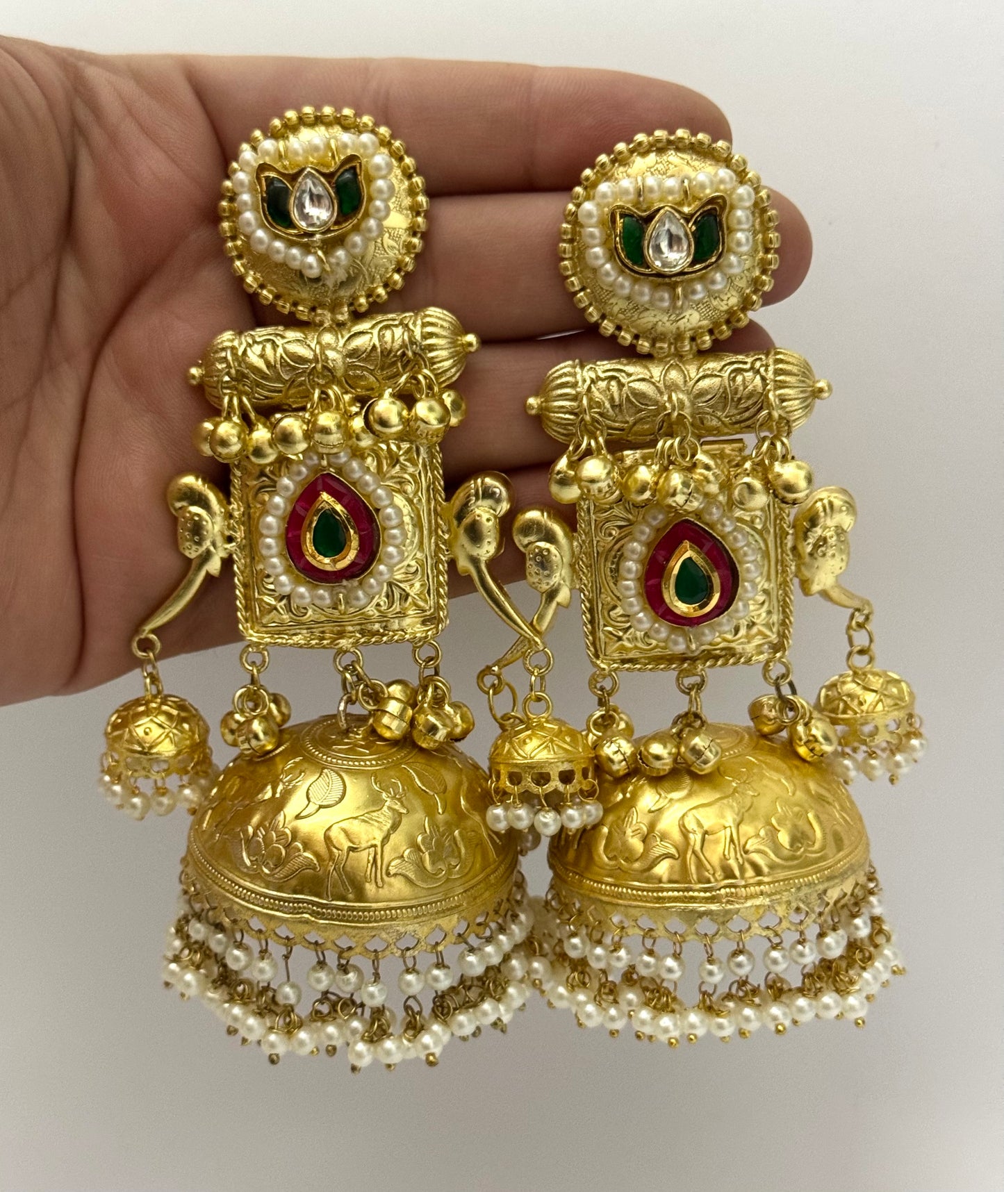 Premium Oxidised kasmiri Jhumka