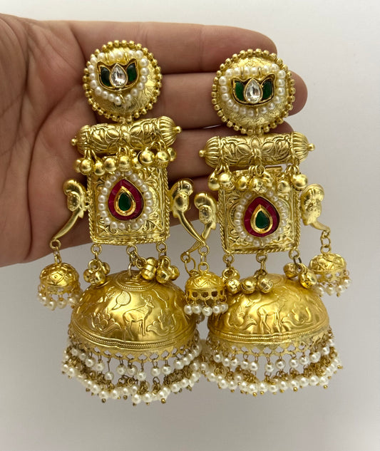 Premium Oxidised kasmiri Jhumka