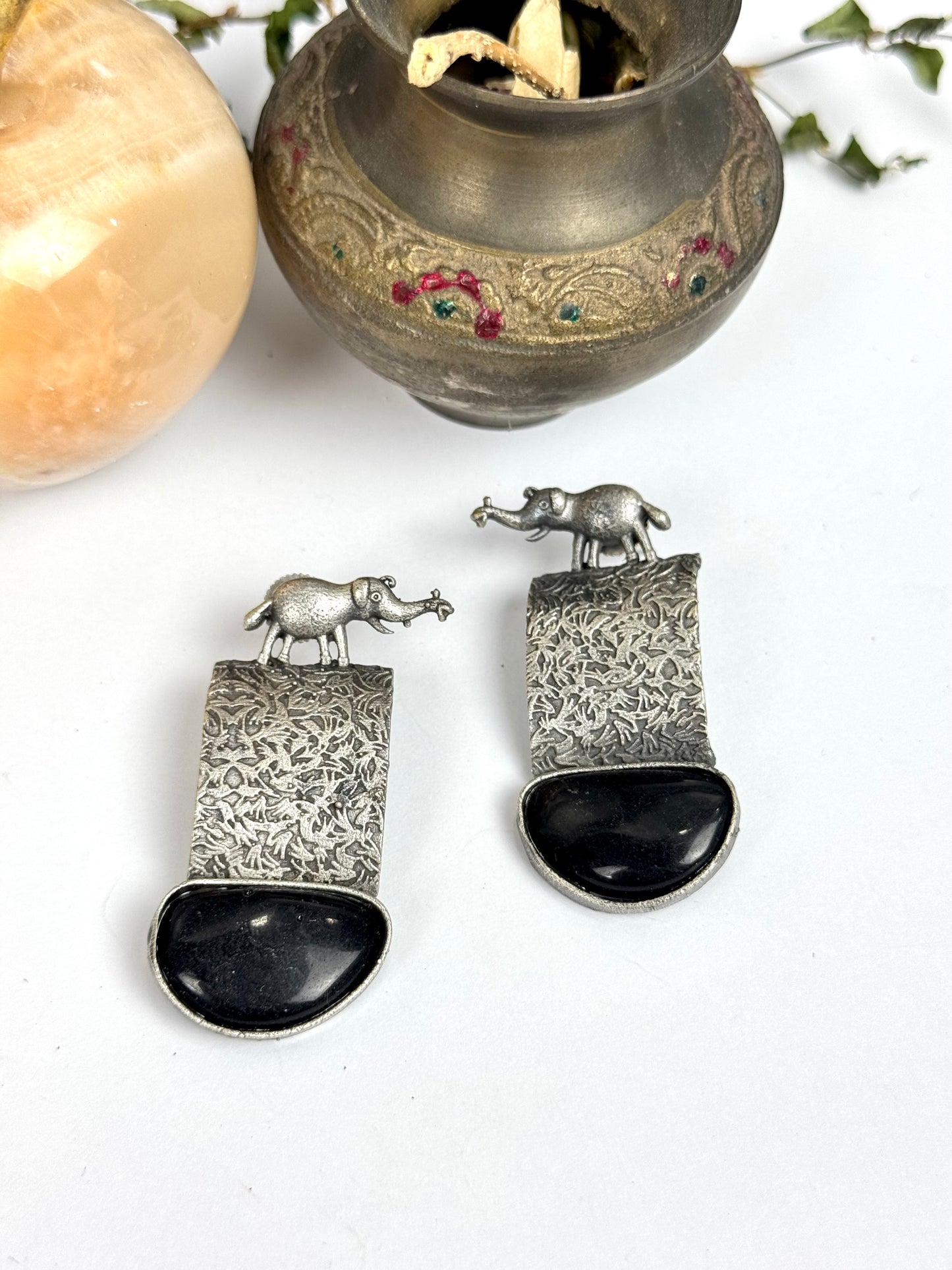 Premium Brass made Oxidised Earrings