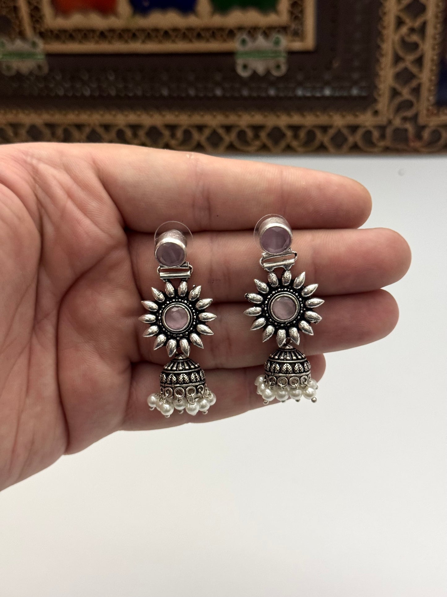 Premium Brass made oxidised Earrings